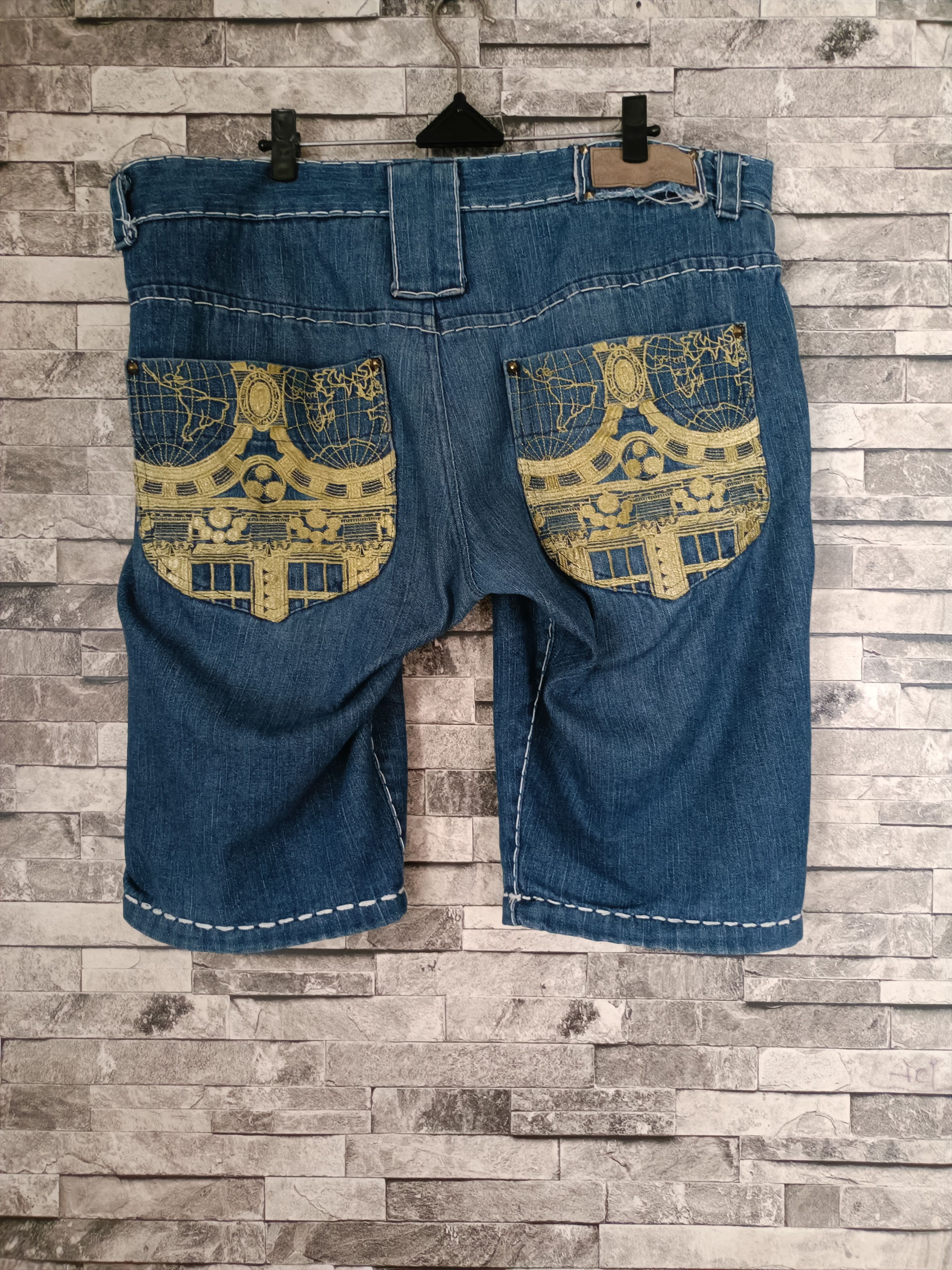 Japanese Brand Bagarch denim pegasus jorts short pants Size US 38 / EU 54 - 1 Thumbnail