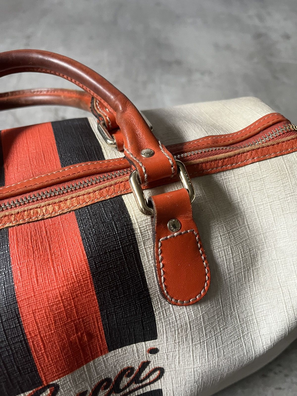Gucci Gucci Boston canvas white bowling bag limited edition Size ONE SIZE - 18 Thumbnail