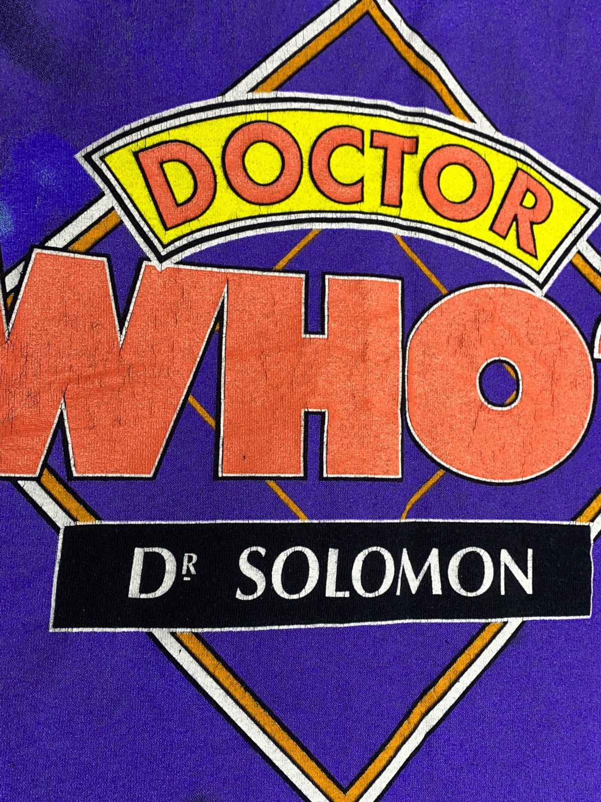 Vintage Vintage 90s Doctor Who Dr. Solomon BBC Promo Graphic T-shirt Size US XL / EU 56 / 4 - 5 Thumbnail