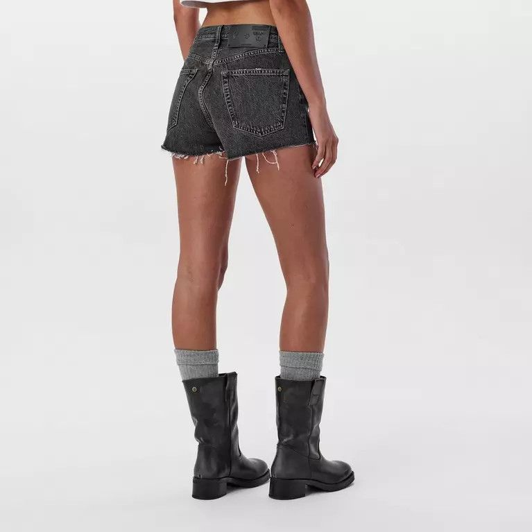 Off-White o1y1225 Denim Short in Dark Gray Size 26" / US 2 / IT 38 - 4 Thumbnail