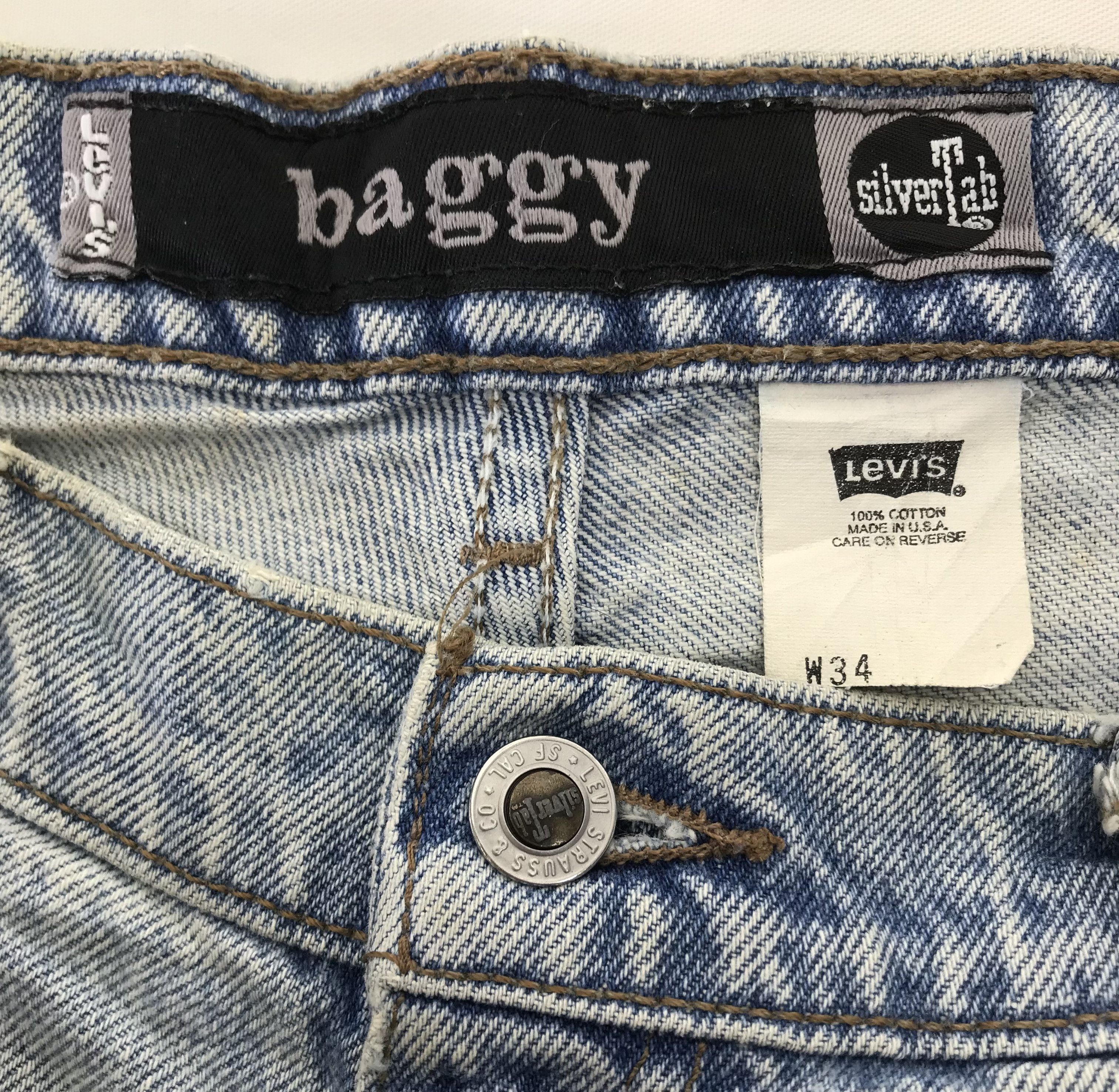 Levi's Vintage 90s Levi's Silver Tab Baggy Jeans Size US 34 / EU 50 - 10 Thumbnail