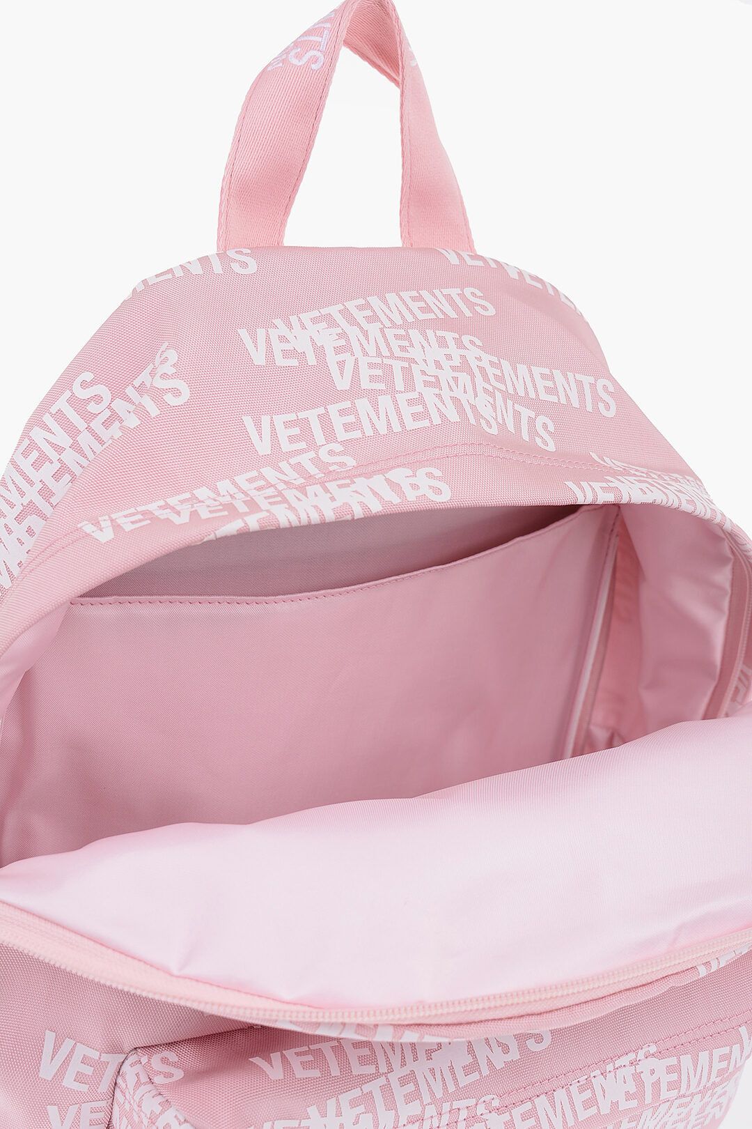 Vetements og1mm0824 Size: OS / All-Over Logo Printed Nylon Backpack Size ONE SIZE - 4 Thumbnail