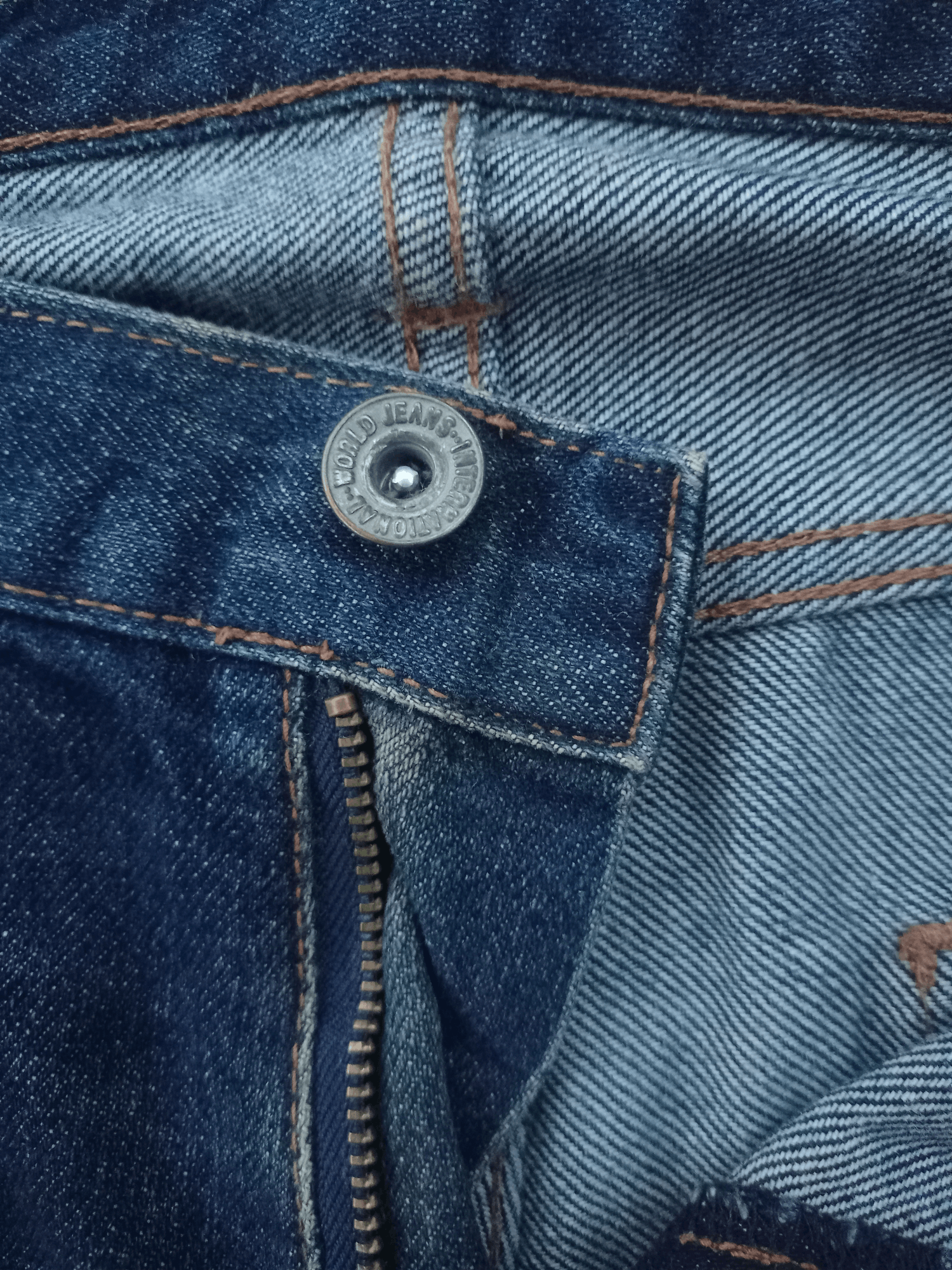 GU × Japanese Brand Vintage Japanese Gu Blue Wash Distressed Jeans 34x27 Size US 34 / EU 50 - 3 Thumbnail