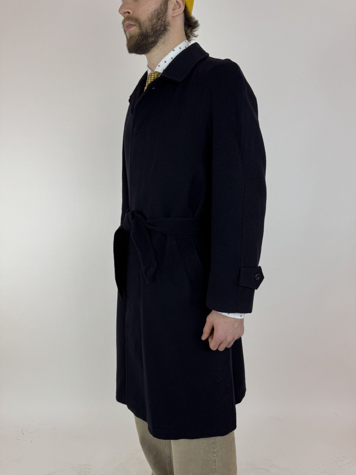 Vintage Salko Wool Coat Belted Vintage Trench Coat Hubertus LODEN L Size US M / EU 48-50 / 2 - 4 Thumbnail