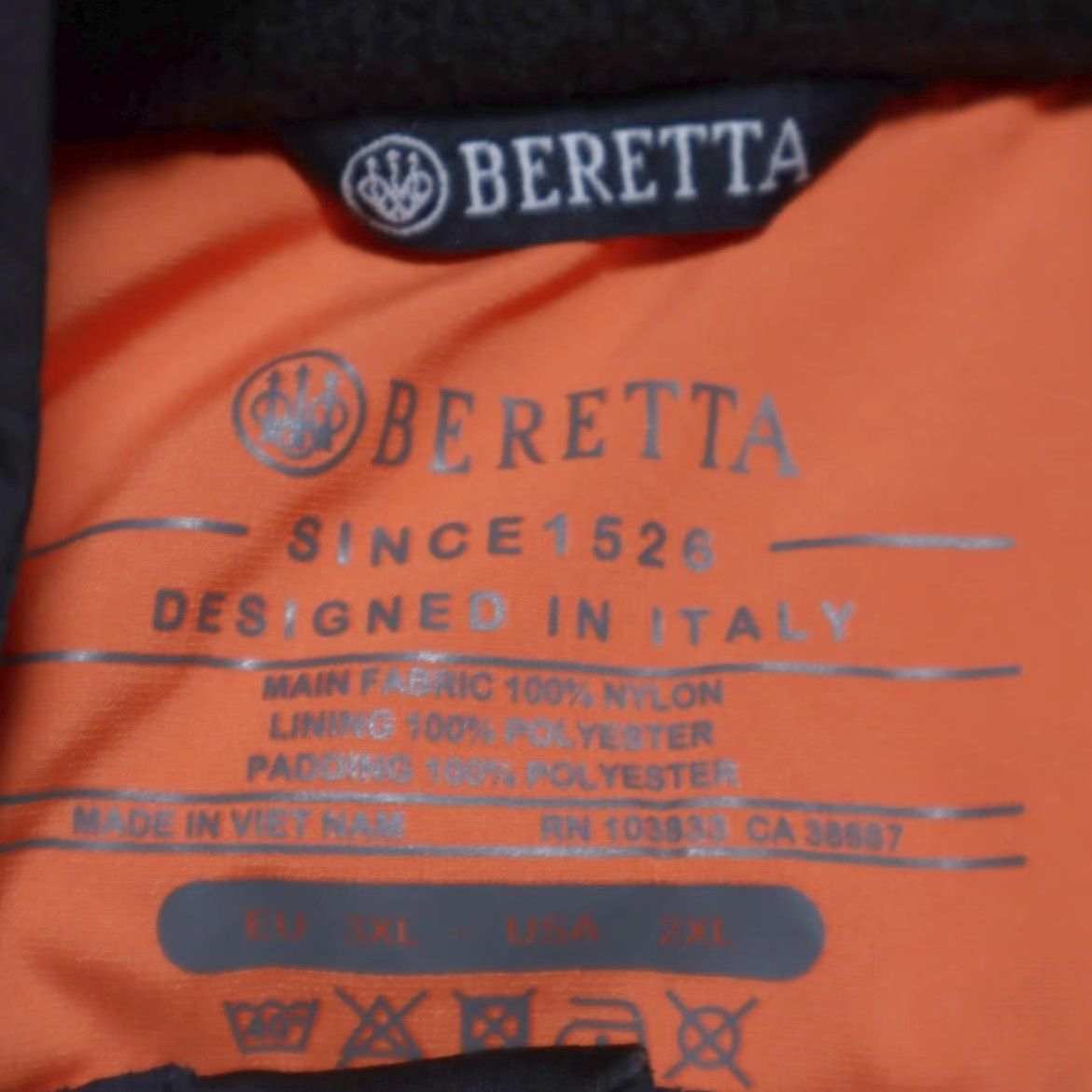 Vintage VINTAGE Beretta Roe Solid Mock Long Sleeve Jacket Black 2XL Men’s Shirt Size US XXL / EU 58 / 5 - 5 Thumbnail