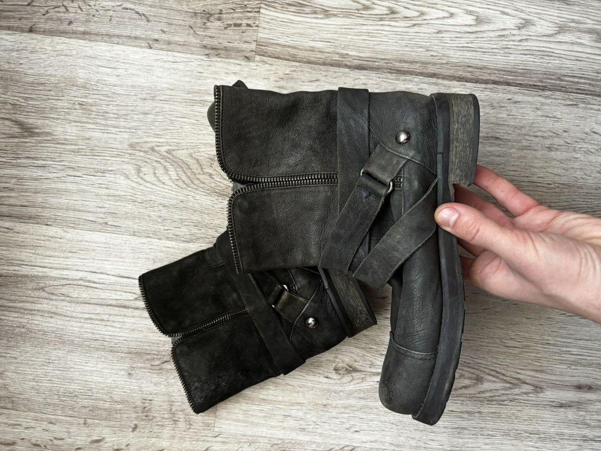 Other Italian Leather Zip Biker Boots – Made in Italy – EU 37 Size US 7 / IT 37 - 11 Thumbnail
