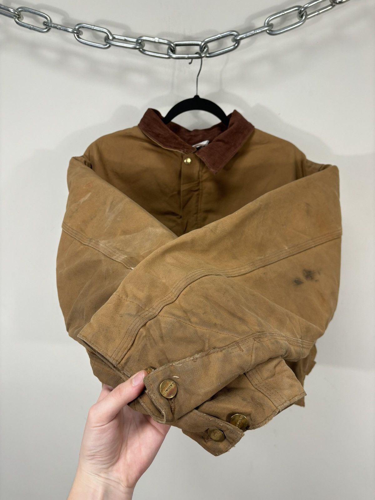 Carhartt Vintage 90s Carhartt USA Made Work Hype Boxy Cropped Jacket Size US M / EU 48-50 / 2 - 11 Thumbnail