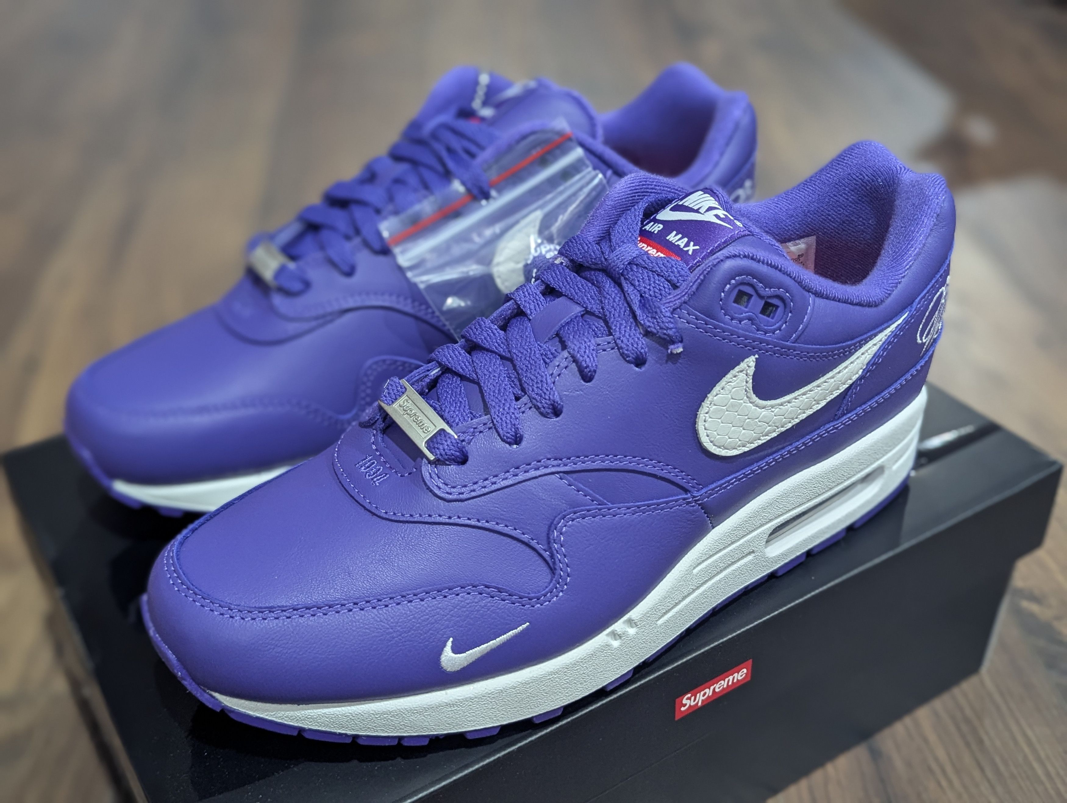 Nike Air Max 1 パープル Supreme Nike × Supreme Air Max 1 Supreme/Nike | Grailed