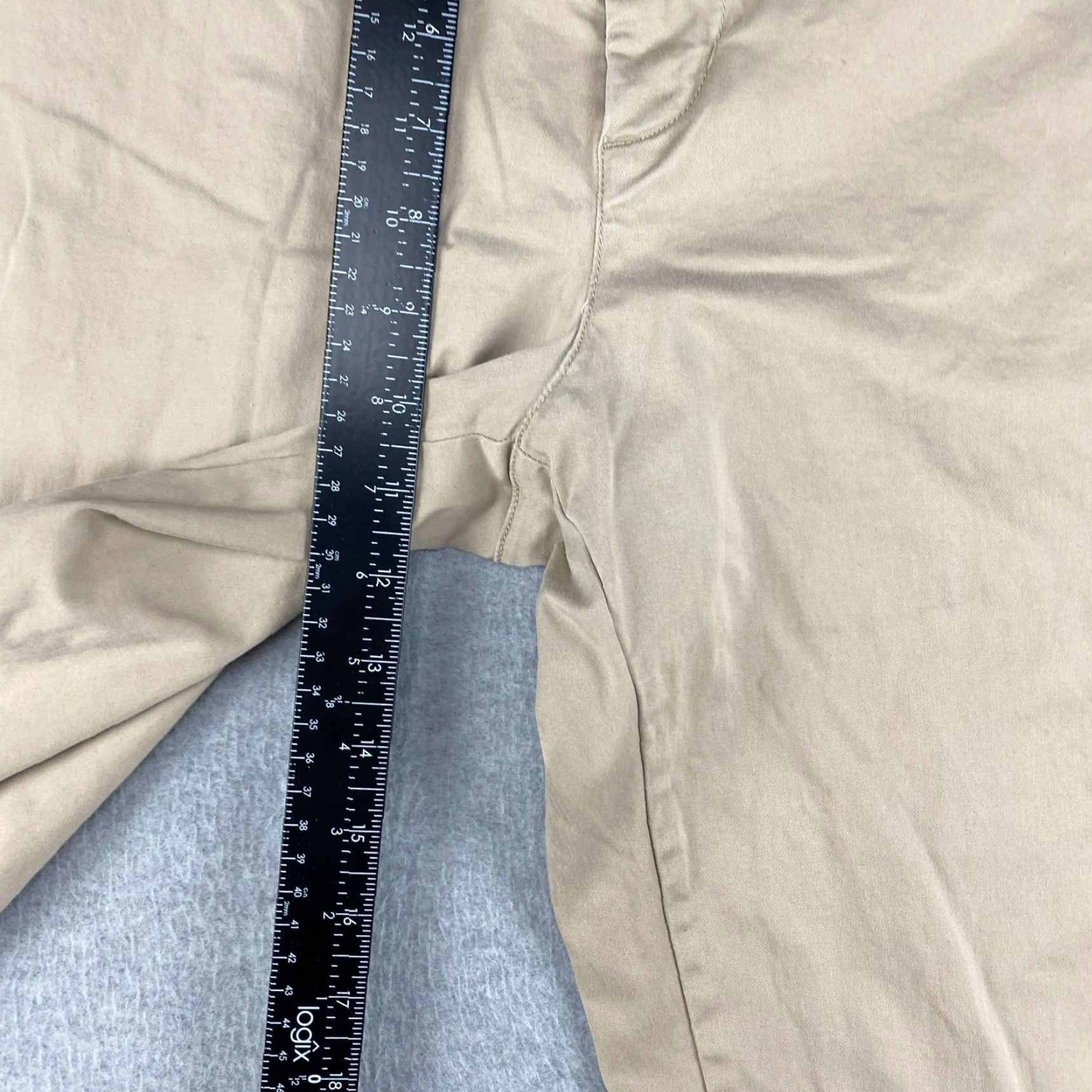 Vintage Savile Row Company London Pants Mens 34 Beige Chino Stretch Pockets Flat Front Regular Fit Slashed Pockets Belt Loops Zip 30 Inseam Size US 34 / EU 50 - 5 Thumbnail