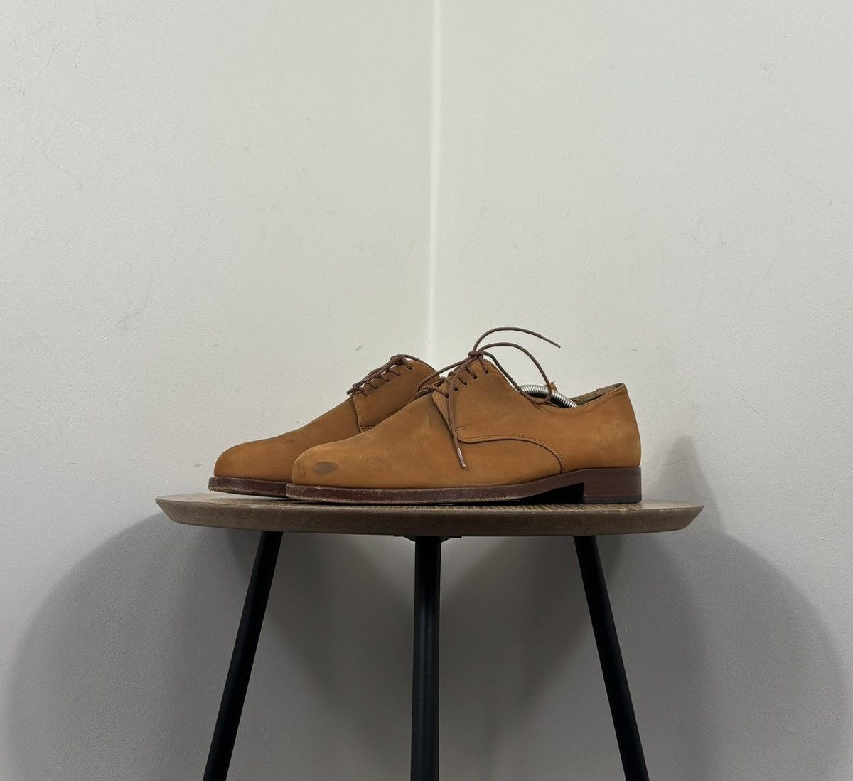 Bally Bally Ried Men’s Tan Nubuck Leather Derby Shoes Size US 7.5 / EU 40-41 - 8 Thumbnail