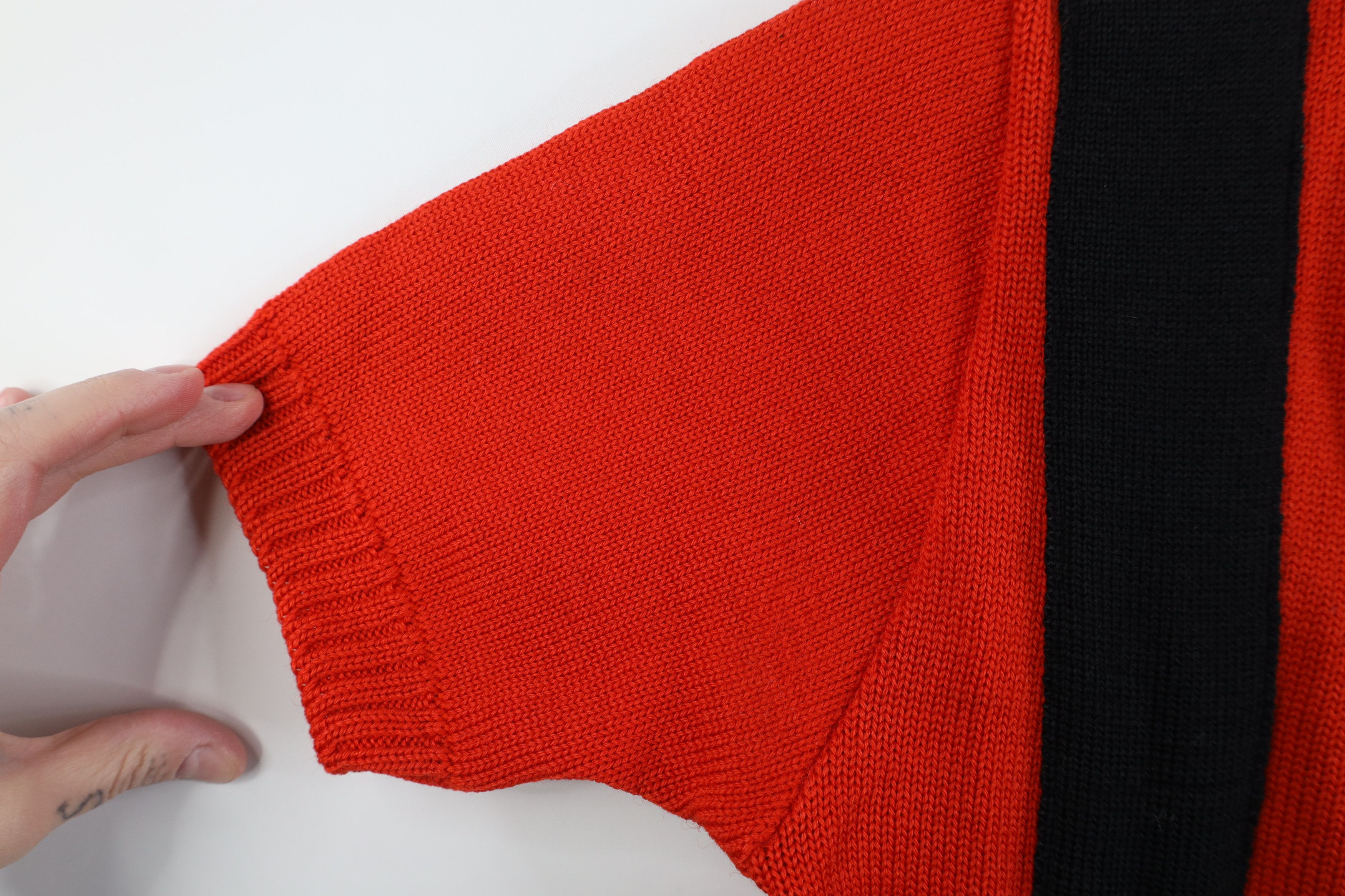 Vintage Vintage 60s Wool Knit Cheerleader Short Sleeve Sweater USA Size XS / US 0-2 / IT 36-38 - 6 Thumbnail