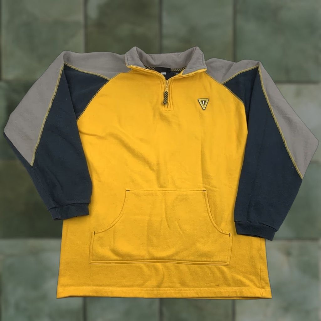 Vintage VINTAGE No Boundaries Sweatshirt Adult M Yellow Pullover Zip 90s Y2K Grunge Mens Size US M / EU 48-50 / 2 - 1 Thumbnail