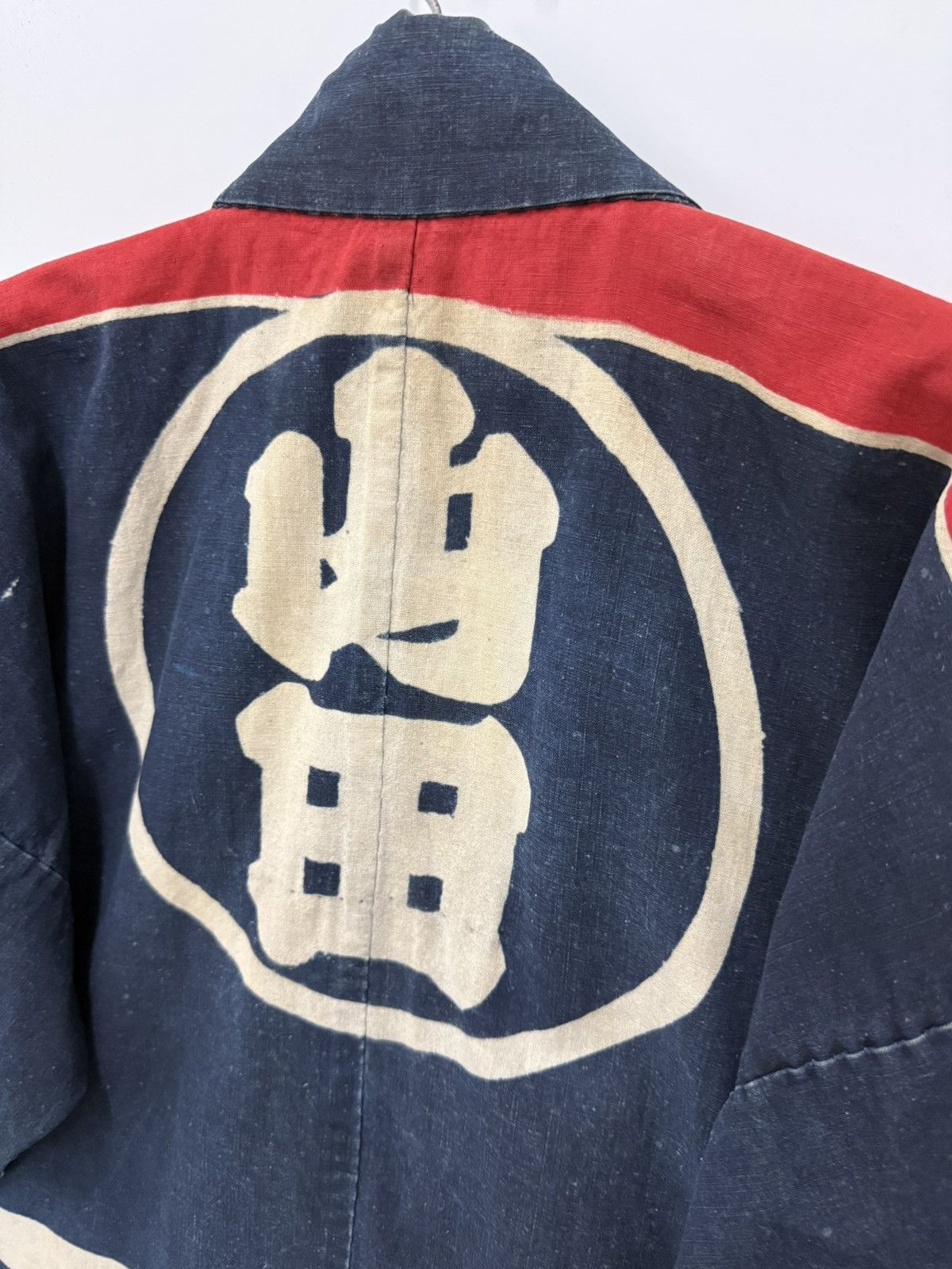 Japanese Brand 🔥 1960s Indigo Japan Fireman Hanten Jacket from Hongo 本郷村 Size US L / EU 52-54 / 3 - 9 Thumbnail