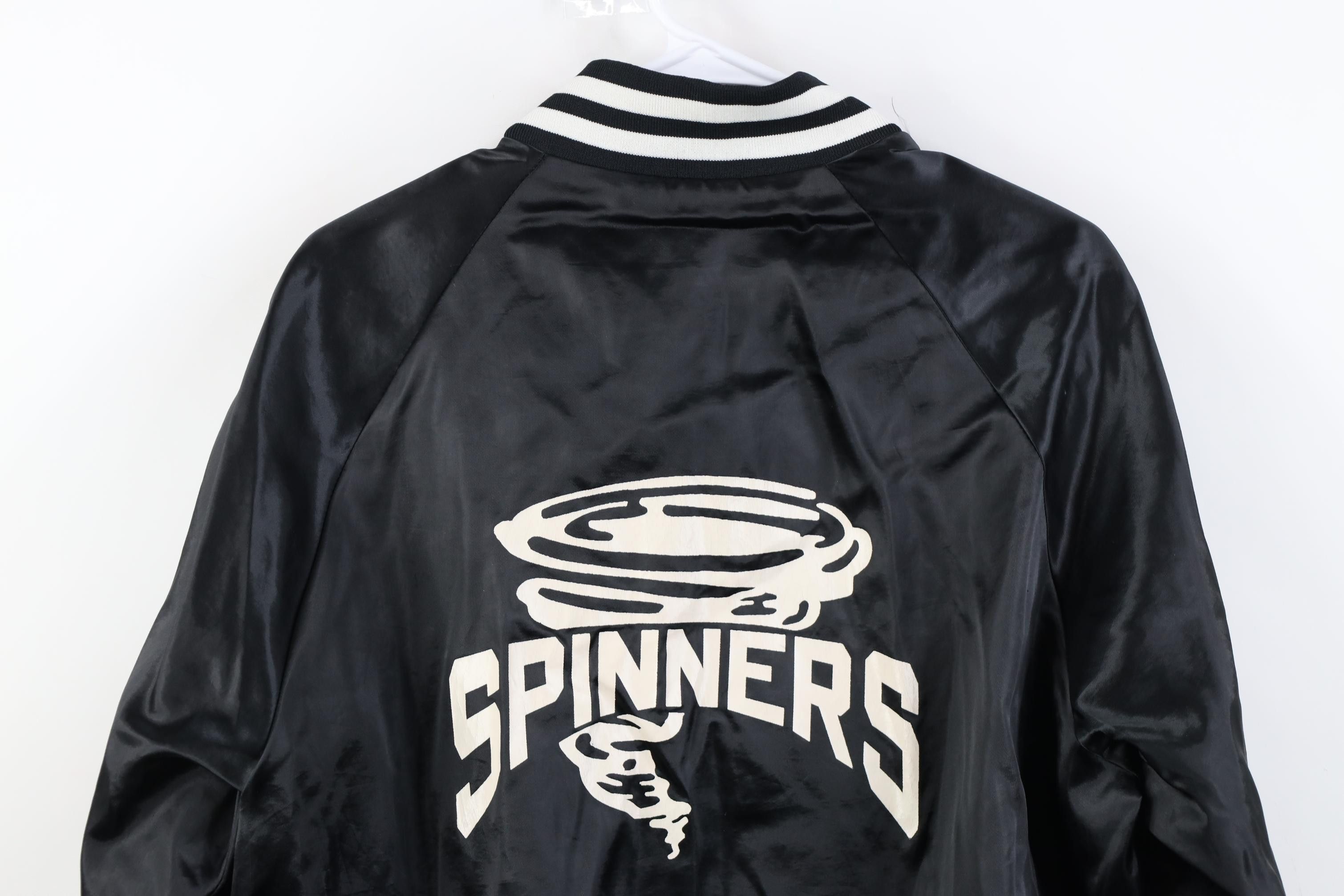 Vintage Vintage 80s Spinners Lined Satin Bomber Jacket USA Size M / US 6-8 / IT 42-44 - 16 Thumbnail