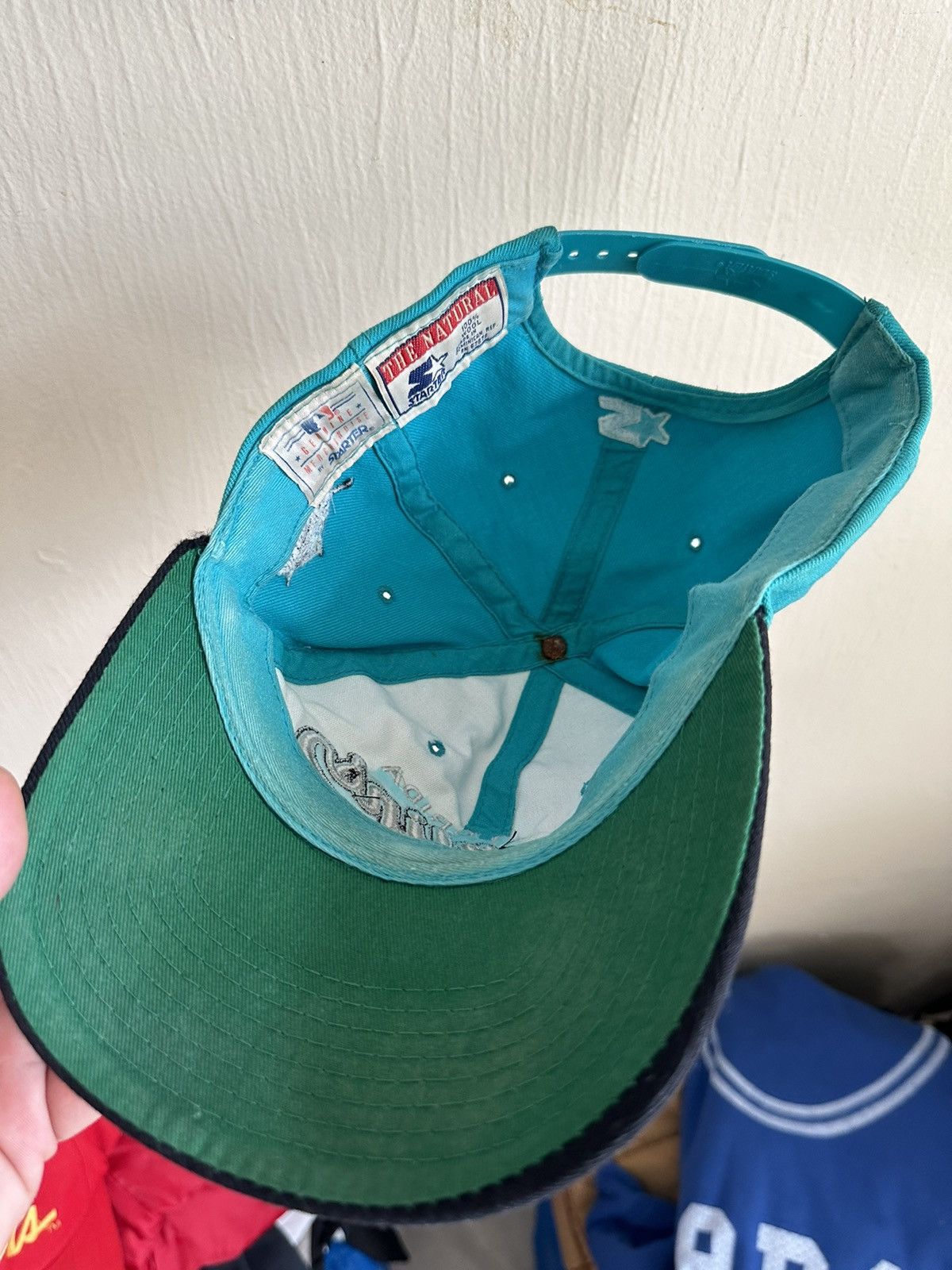 Starter 90s vintage STARTER Florida marlins SnapBack hat Size ONE SIZE - 3 Thumbnail