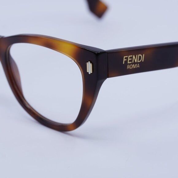 Fendi 🕶️ New Fendi FE50086I 053 Eyeglasses - Shiny Havana Frame Size ONE SIZE - 8 Thumbnail