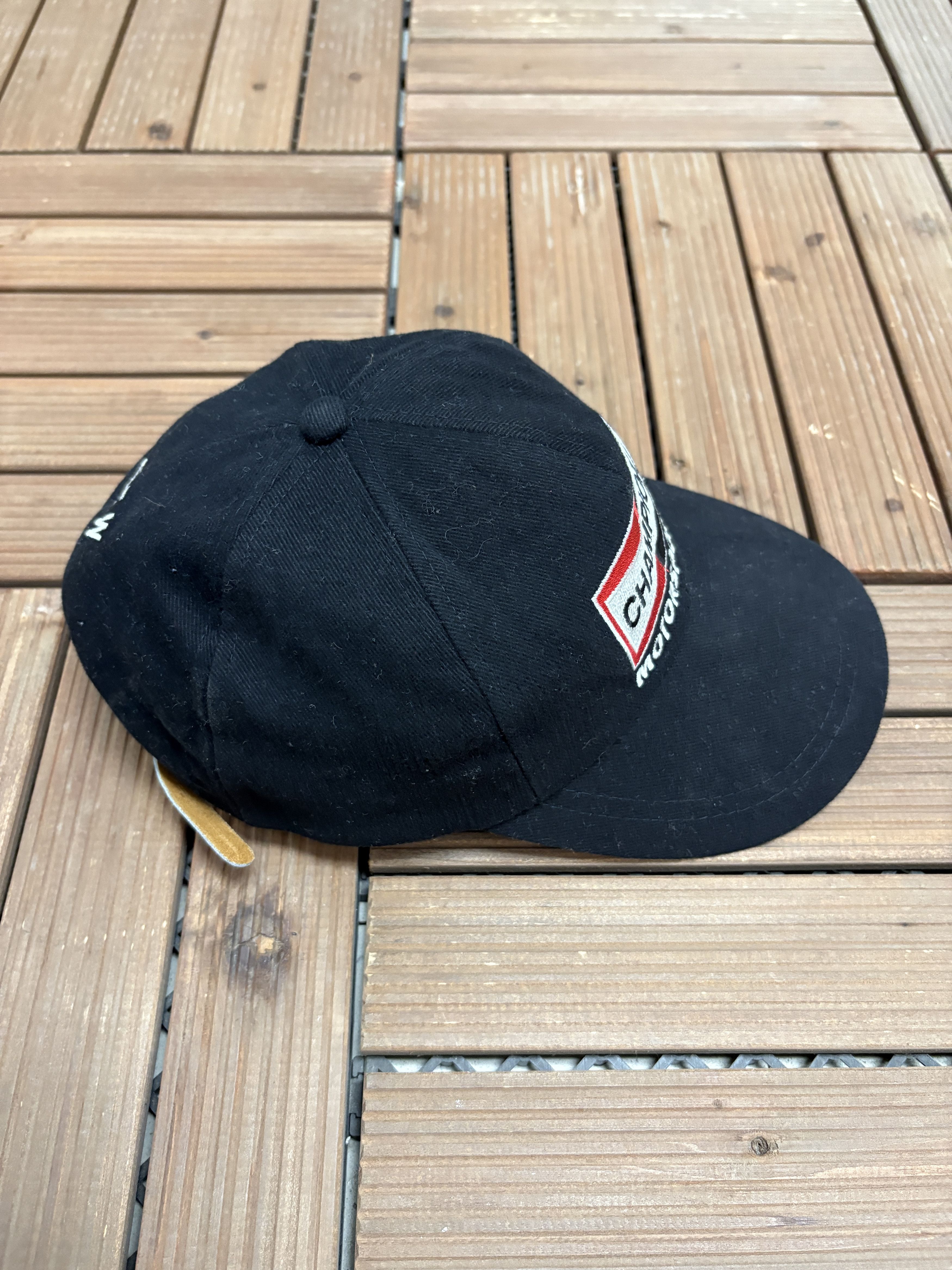 Vintage Champion Motorsports Crew Vintage Black Hat Cap Size ONE SIZE - 4 Thumbnail
