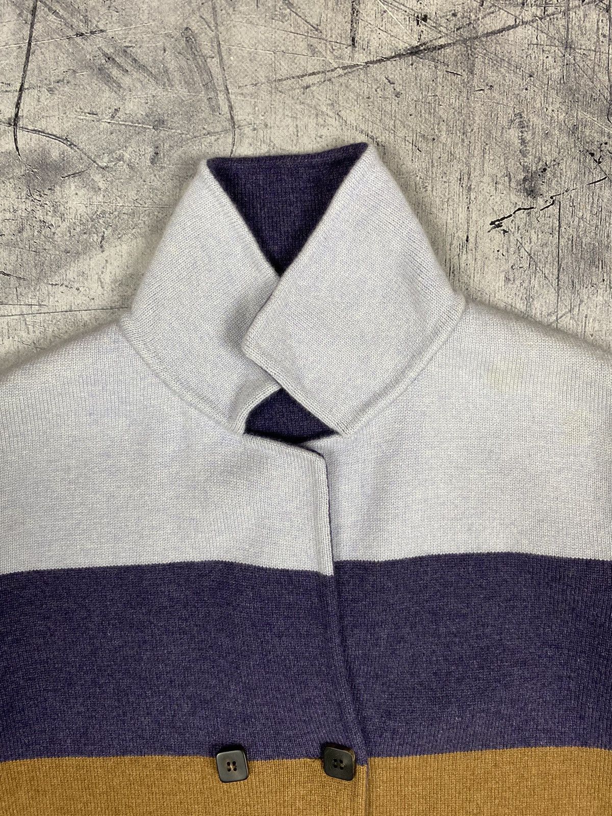 Loro Piana Rare Loro Piana Reversible Striped Cashmere Sweater Jacket Size L / US 10 / IT 46 - 7 Thumbnail
