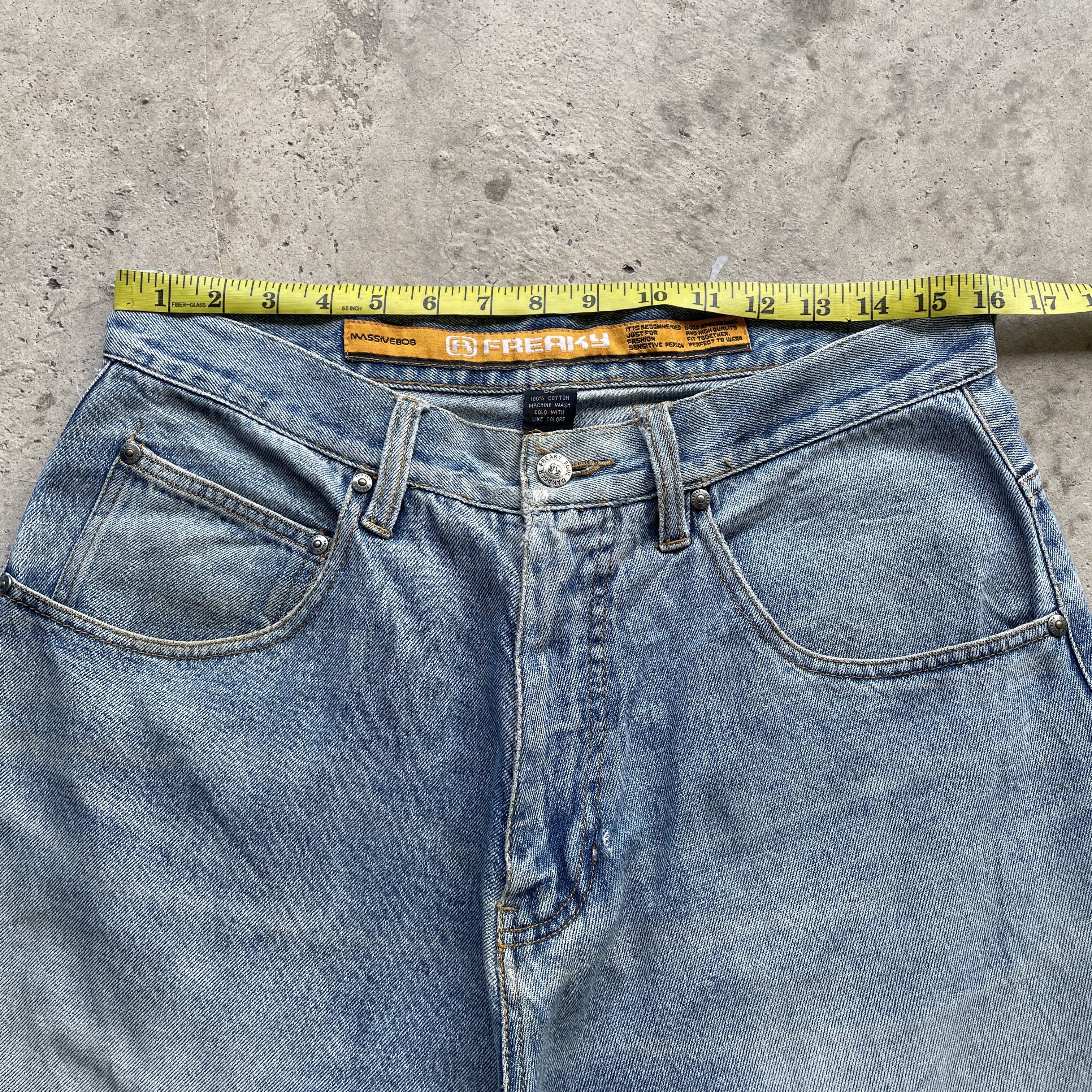 Japanese Brand VINTAGE BAGGY JEANS DISTRESSED FADED JAPANESE PANTS DENIM Size US 32 / EU 48 - 6 Thumbnail
