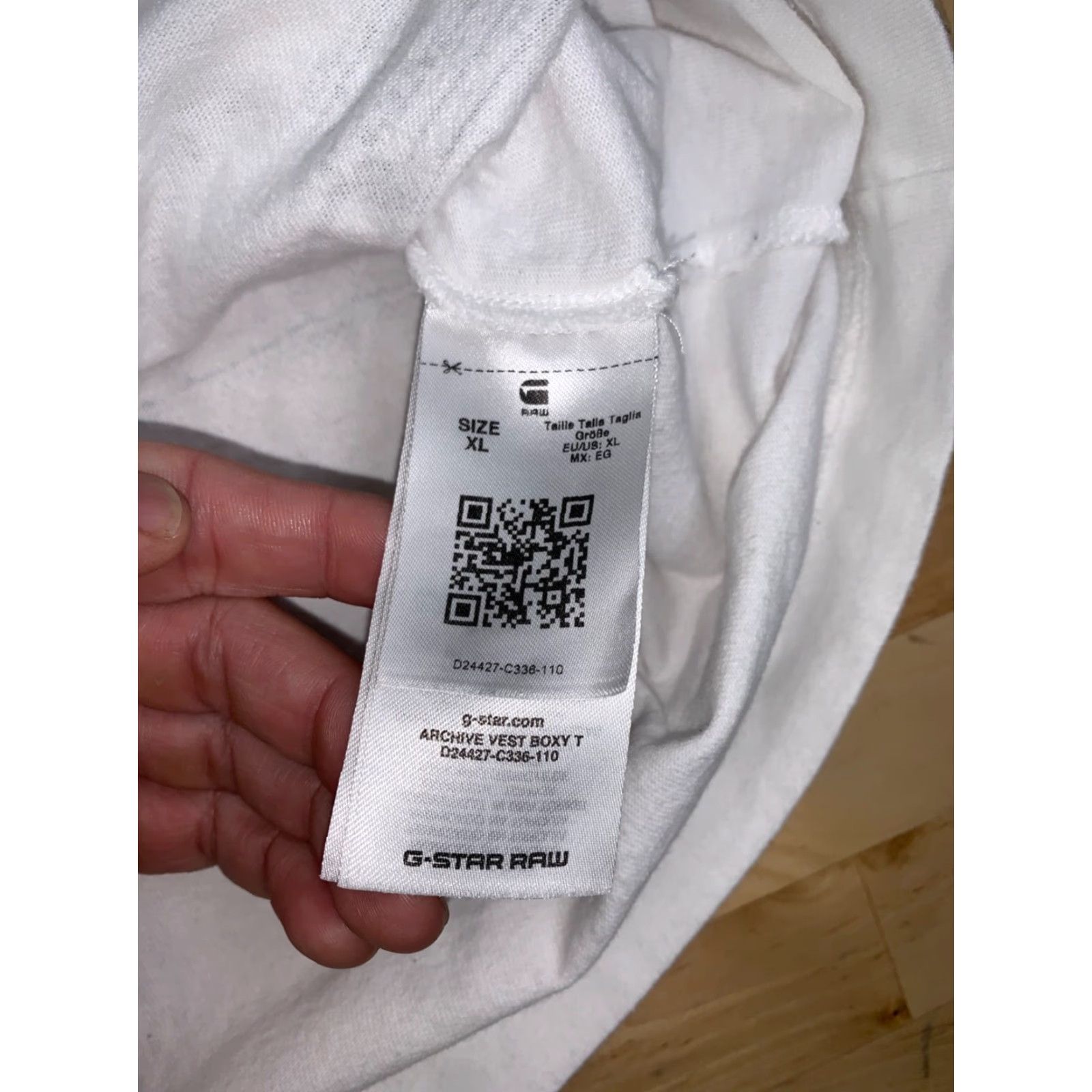 G-Star G Star Raw Archive Vest Boxy T Shirt Mens XL White Crew Neck 11033 Size US XL / EU 56 / 4 - 5 Thumbnail