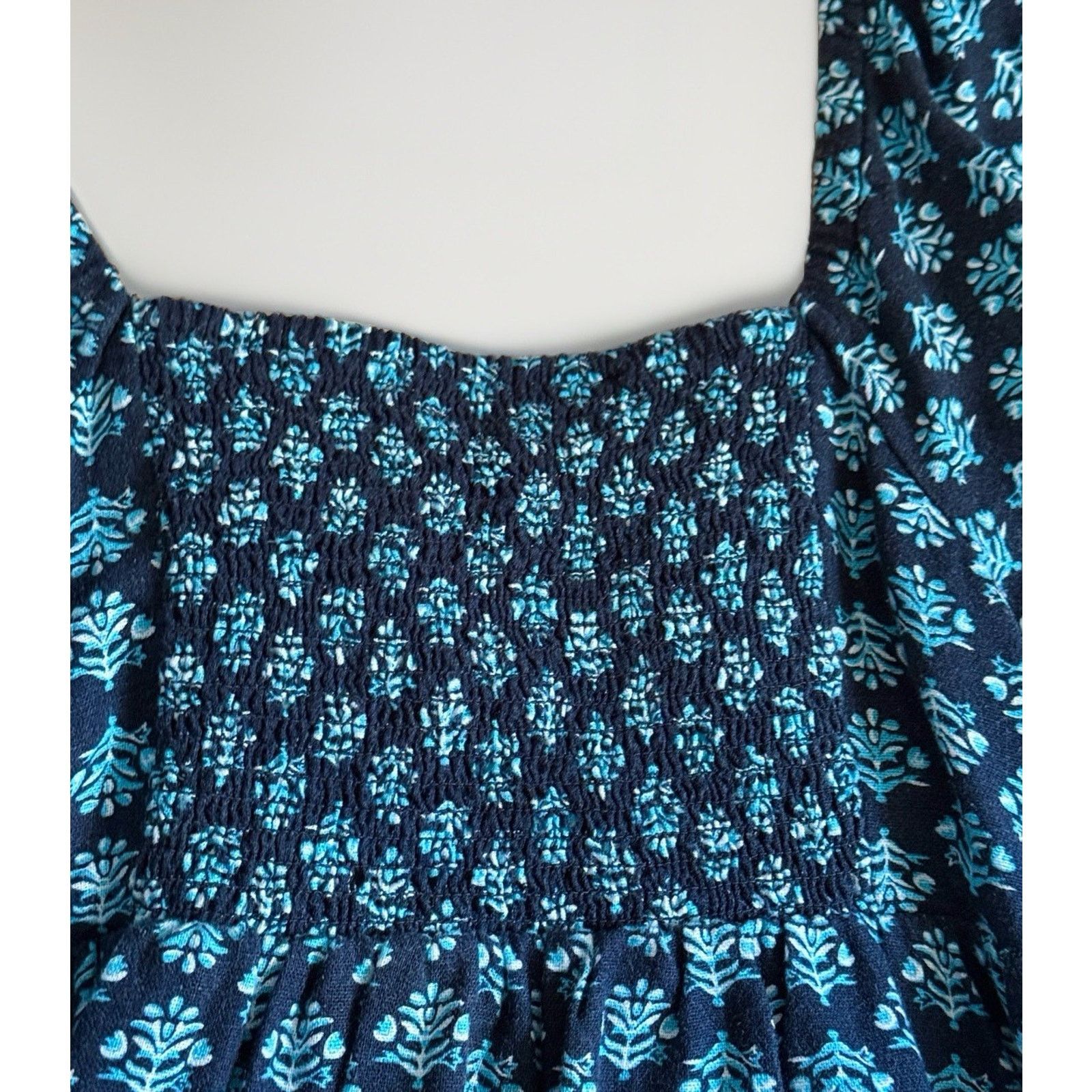 Old Navy Old Navy Block Print Convertible Mini Dress Blue Women's XS Size XS / US 0-2 / IT 36-38 - 7 Thumbnail
