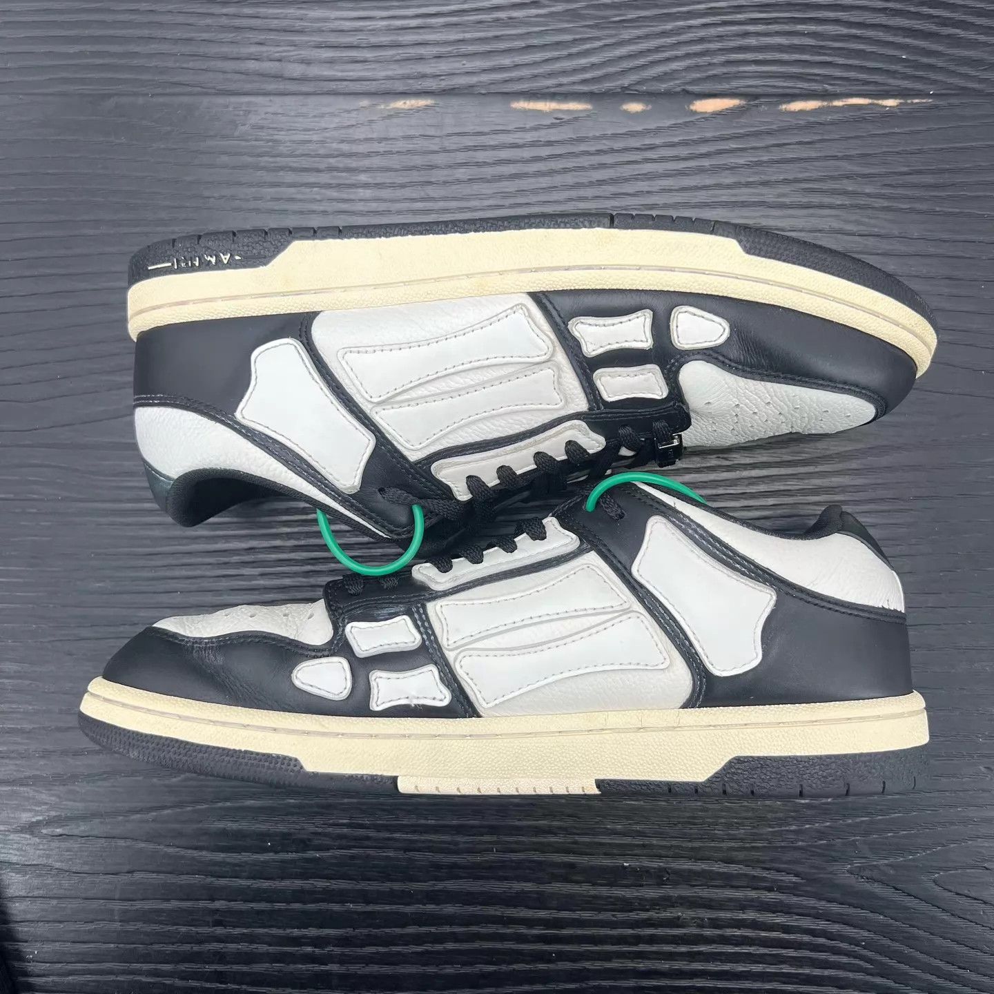 Amiri Amiri Bone Black & White Size 42 Sneakers Size US 9 / EU 42 - 2 Thumbnail