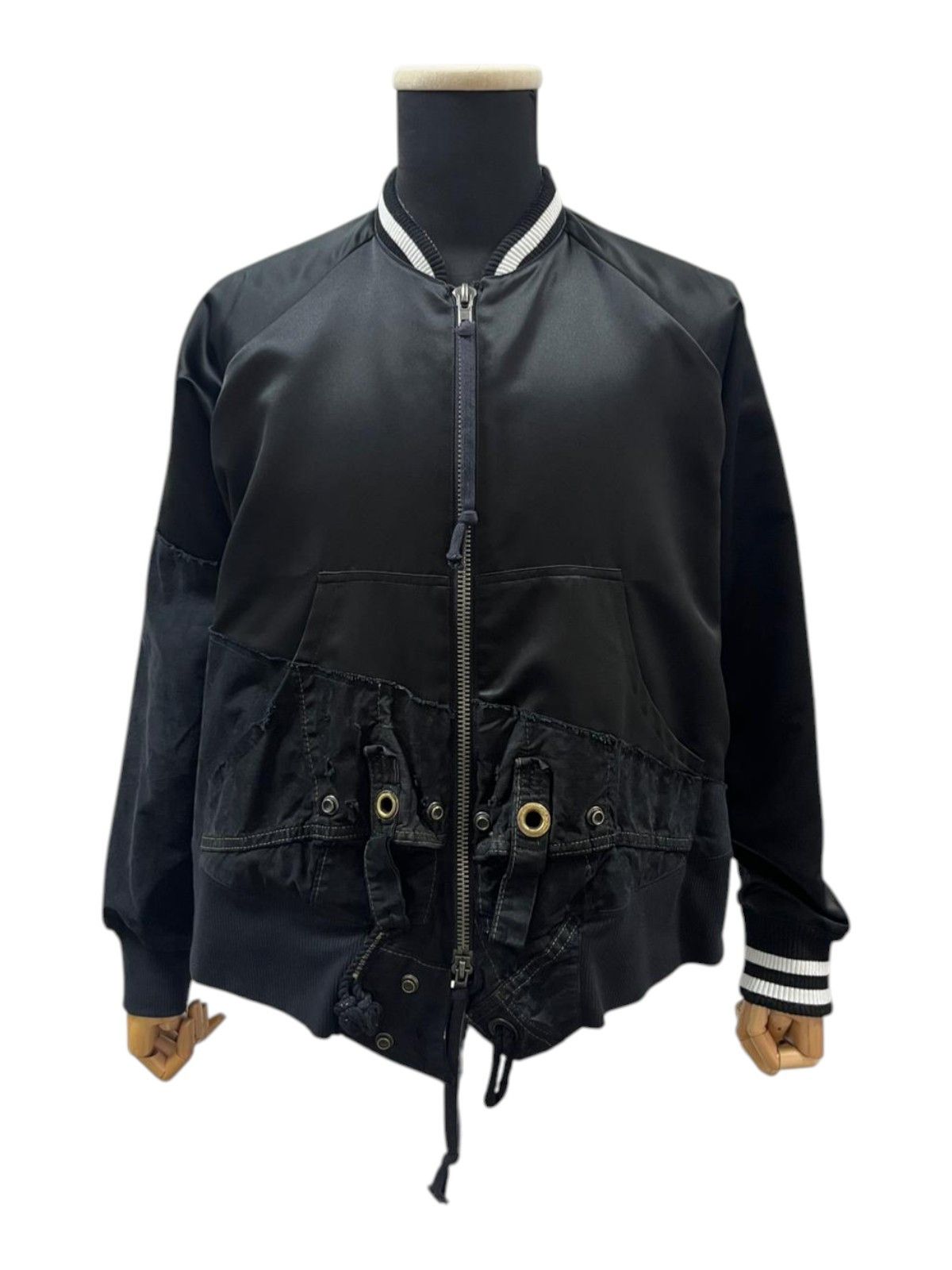 Greg Lauren Greg Lauren Back Satin Tent Boyfriend Flight Jacket Size US L / EU 52-54 / 3 - 1 Thumbnail