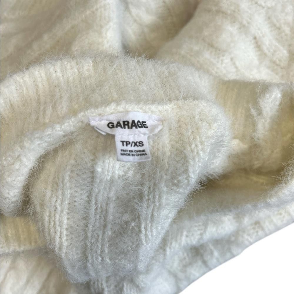 Garbage TV Garage Cable Knit Cream Sweater - Size XS Size XS / US 0-2 / IT 36-38 - 4 Thumbnail