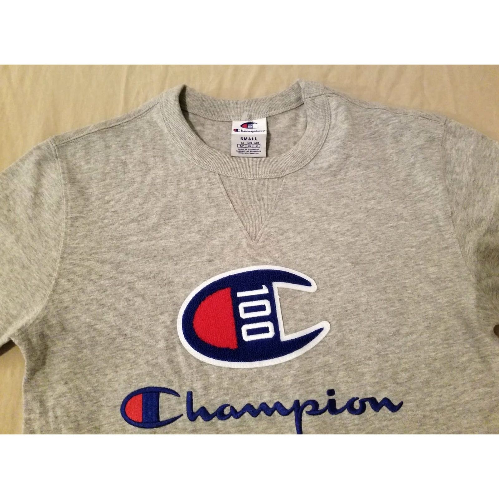 Champion Champion Shirt Mens S Gray Cotton Tee Athletic Gym Workout Size US S / EU 44-46 / 1 - 2 Thumbnail