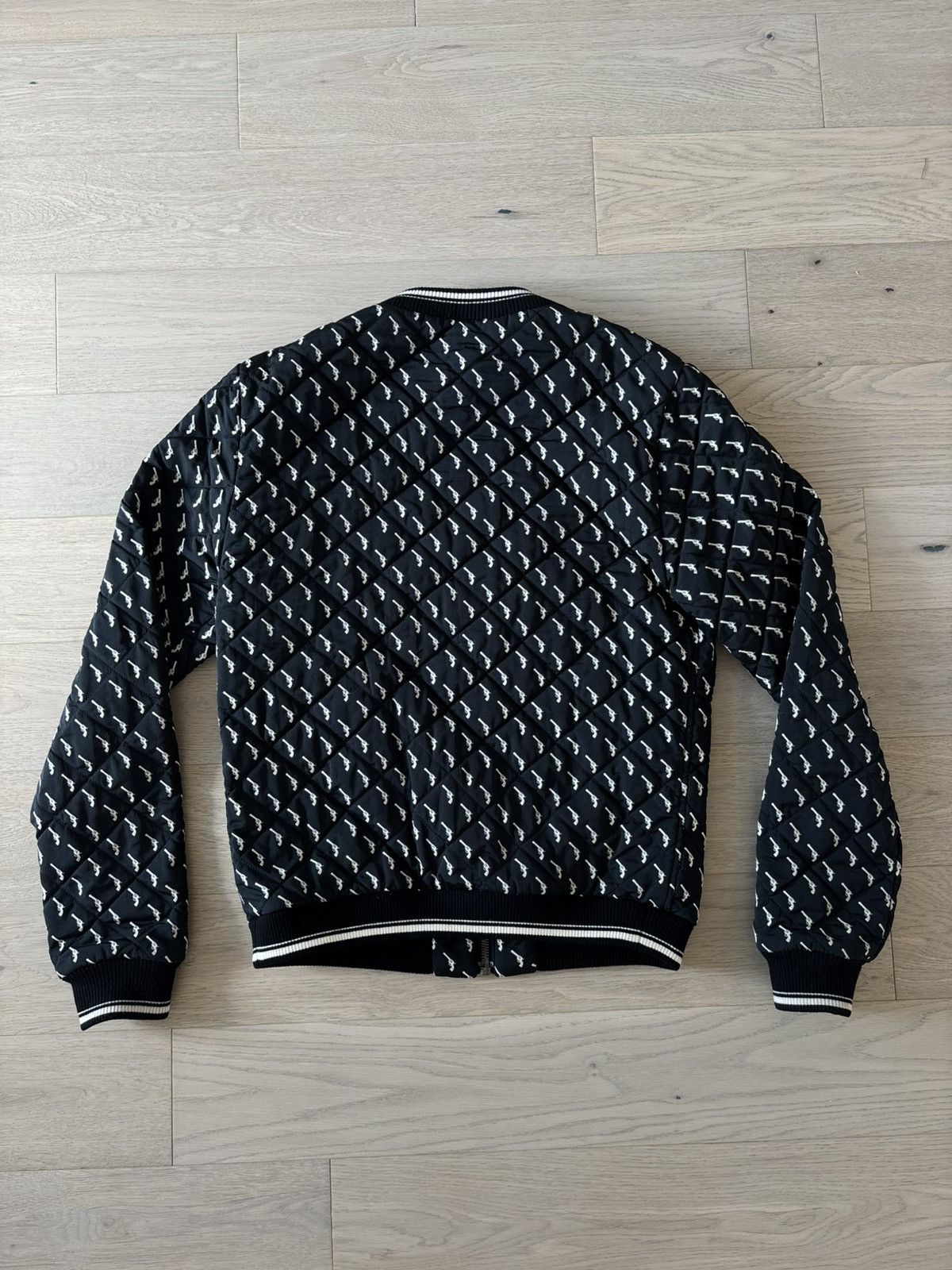 Dolce & Gabbana Dolce & Gabbana Men’s Pistol Print Quilted Bomber Jacket Size US S / EU 44-46 / 1 - 5 Thumbnail
