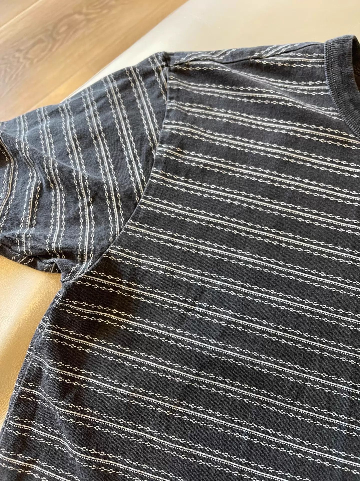 RRL Ralph Lauren RRL Double RL 2025 New Washed Black Striped S Tee (worn once) Size US S / EU 44-46 / 1 - 4 Thumbnail