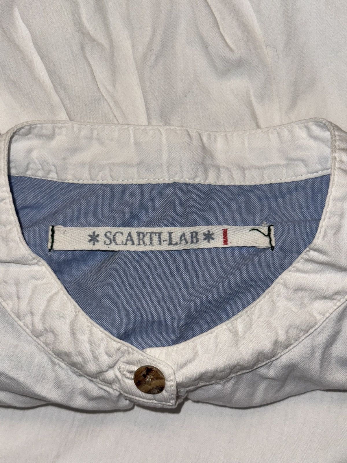 Designer × Japanese Brand × Scarti-Lab Scarti-Lab white blouse shirt Size L / US 10 / IT 46 - 4 Thumbnail