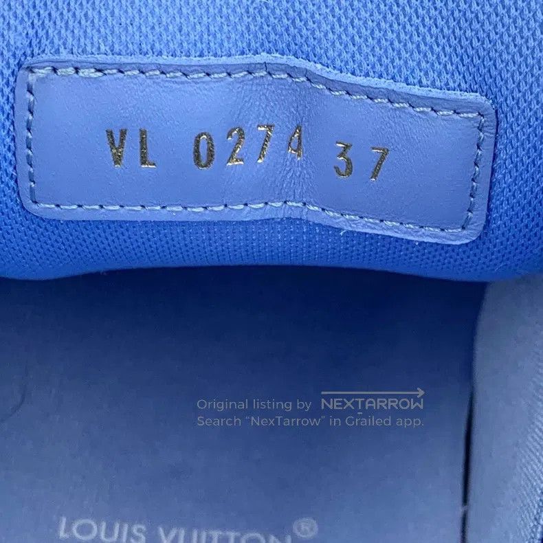 Louis Vuitton Louis Vuitton Trainer Maxi Blue and White Color-Block Logo Size US 5 / EU 37 - 7 Thumbnail