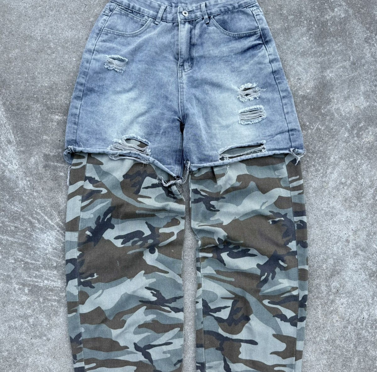 Vintage Vintage Y2K avantgarde streetwear oversized wide track jeans Size US 32 / EU 48 - 4 Thumbnail