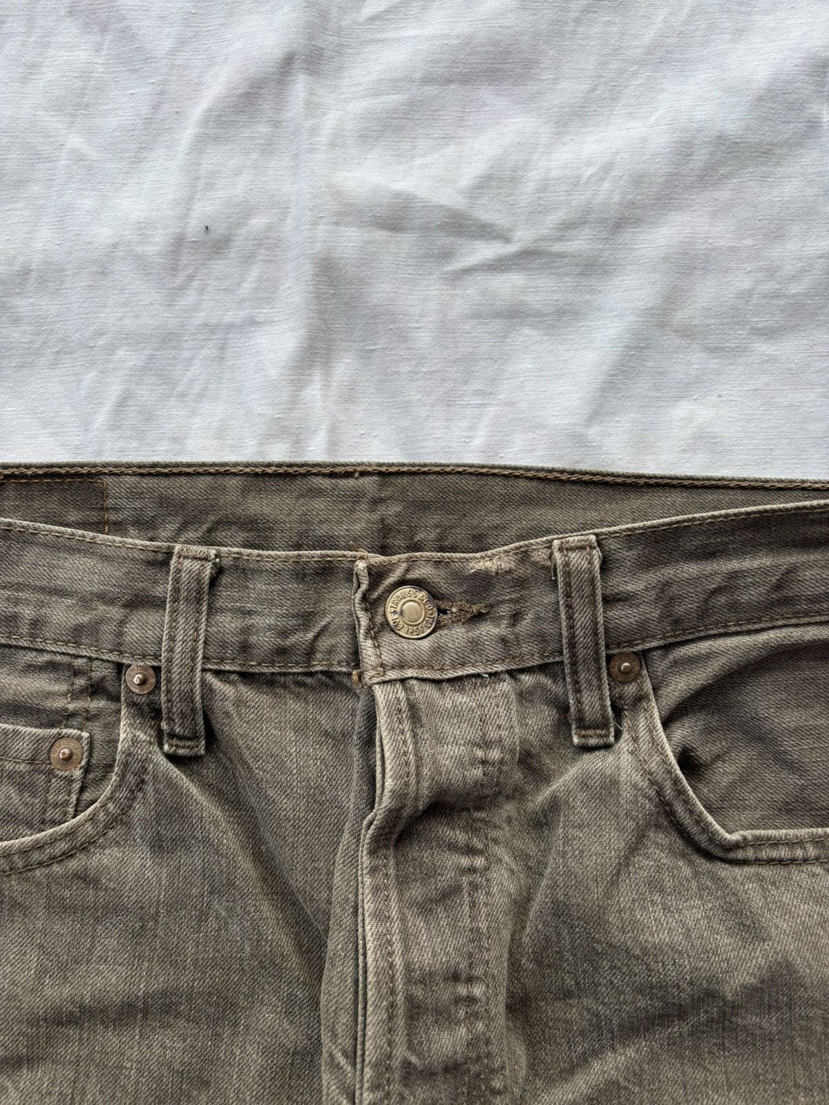 Kapital THRASHED Rusty Brown Levis 501 Distress Denim Rick Owens Size US 30 / EU 46 - 11 Thumbnail