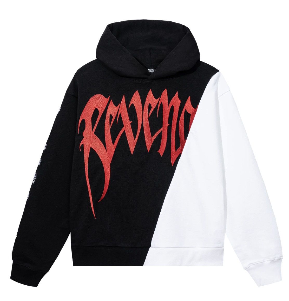 image of Deadstock Revenge Embroidered Split Arch Hoodie in Black, Men's (Size XL)