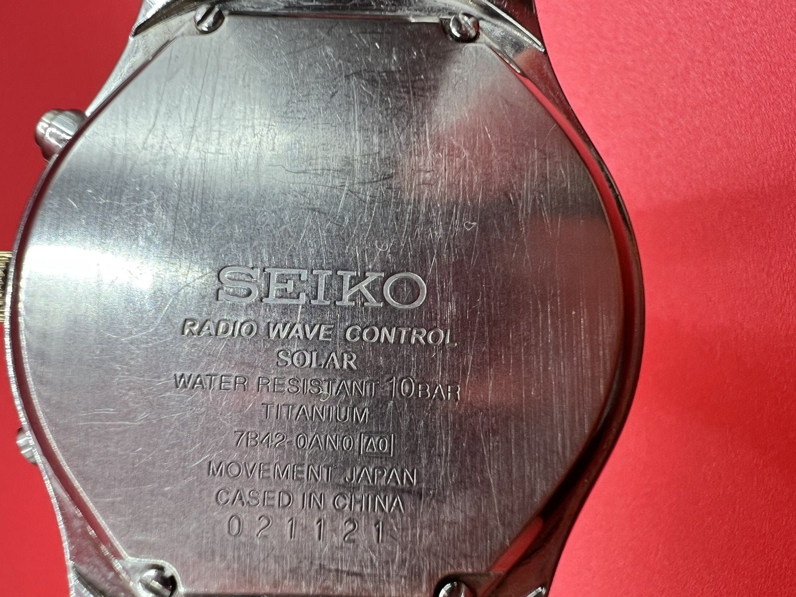 Seiko Seiko Solar Titanium Radio Wave control 7B42-0AN0 Size ONE SIZE - 10 Thumbnail