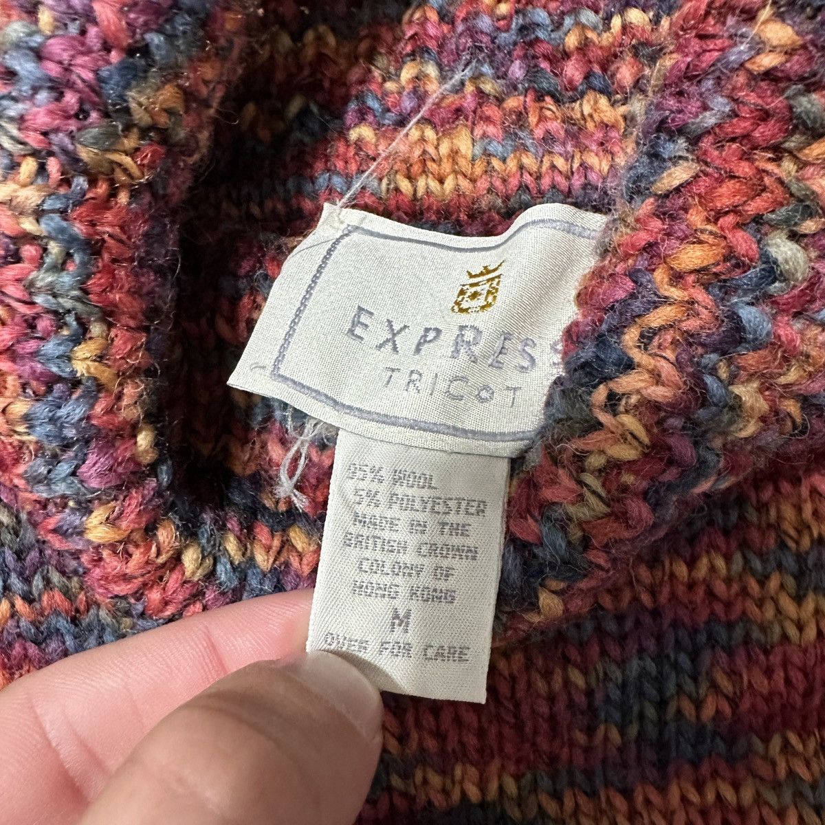 Express Vintage Express Tricot wool turtleneck sweater Size US M / EU 48-50 / 2 - 4 Thumbnail
