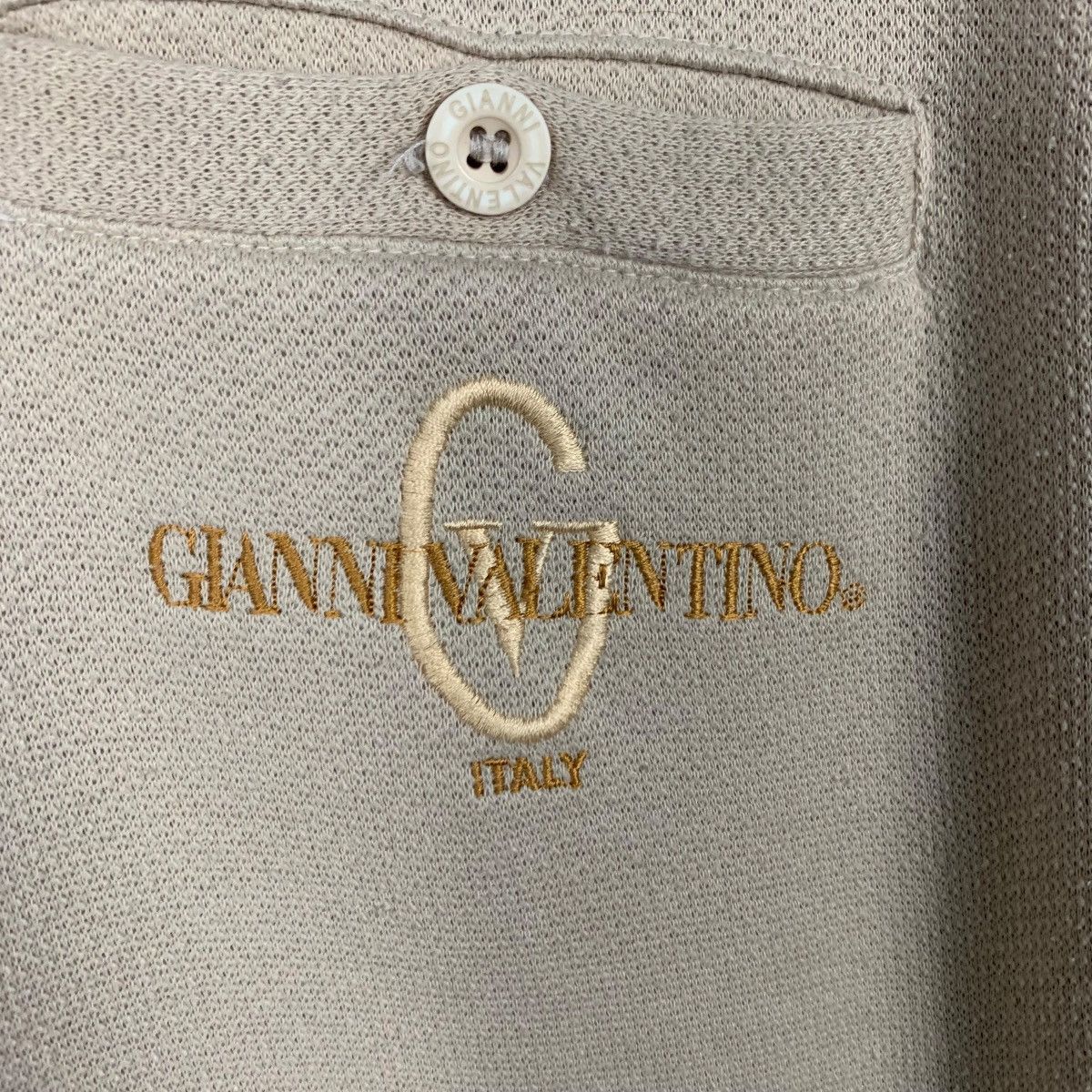 Gianni Valentino GIANNI VALENTINO Single Pocket Polo Sweatshirt #1685-C75 Size US L / EU 52-54 / 3 - 10 Thumbnail