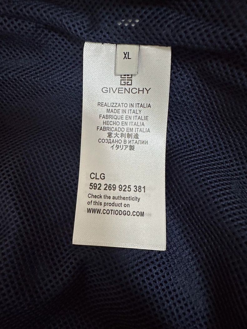 Givenchy Givenchy Dark Blue Thin Casual Jacket Size US XL / EU 56 / 4 - 8 Thumbnail