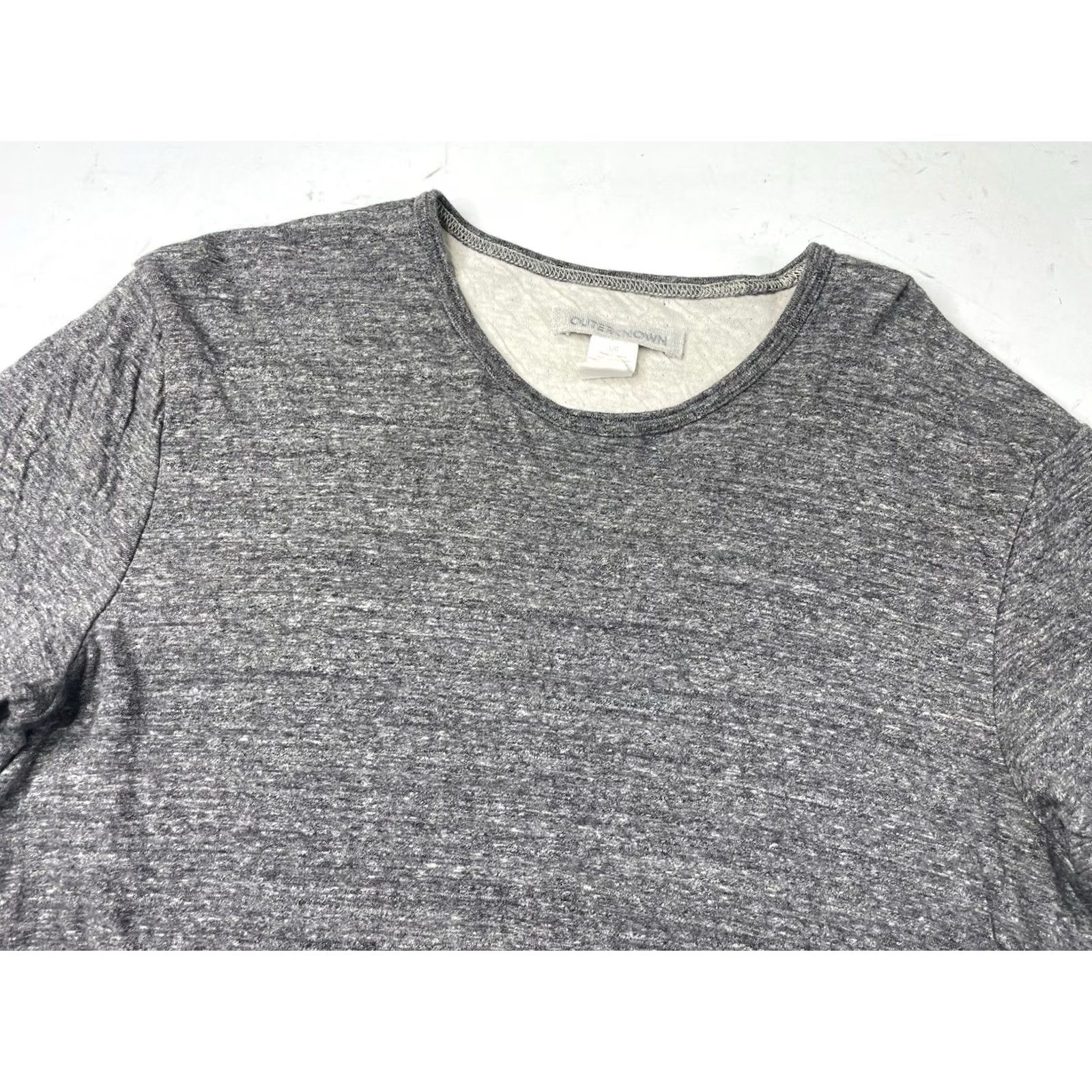 Outerknown Outerknown T-Shirt Men L Gray Jersey Cotton Short Sleeve Crew Neck Logo All Seasons Regular Vintage No Size US L / EU 52-54 / 3 - 2 Thumbnail