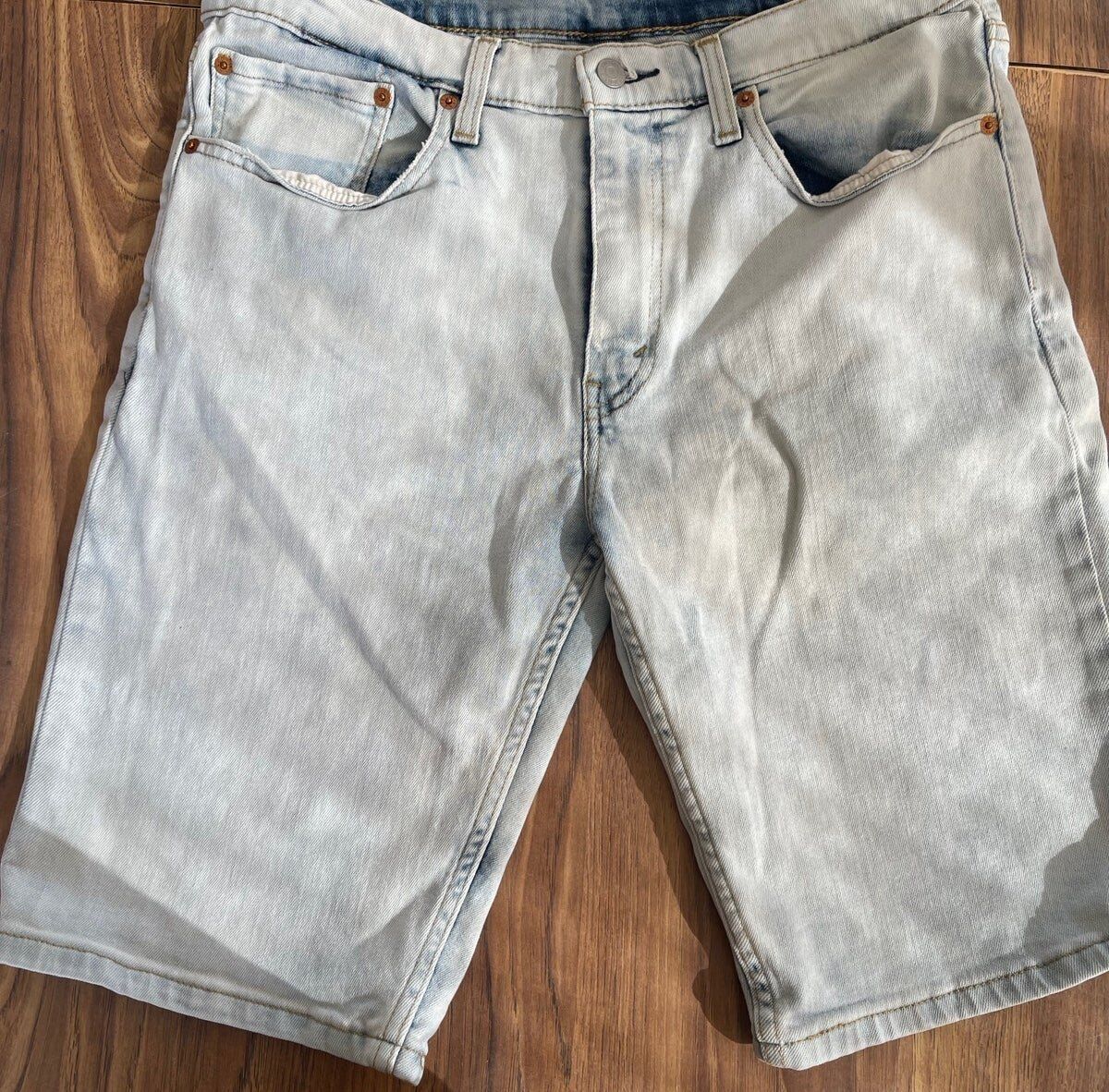 Levi's Vintage Clothing Levis' Regular Fit Mens Size 34 Two Denim Black/Blue Shorts Size US 34 / EU 50 - 7 Thumbnail