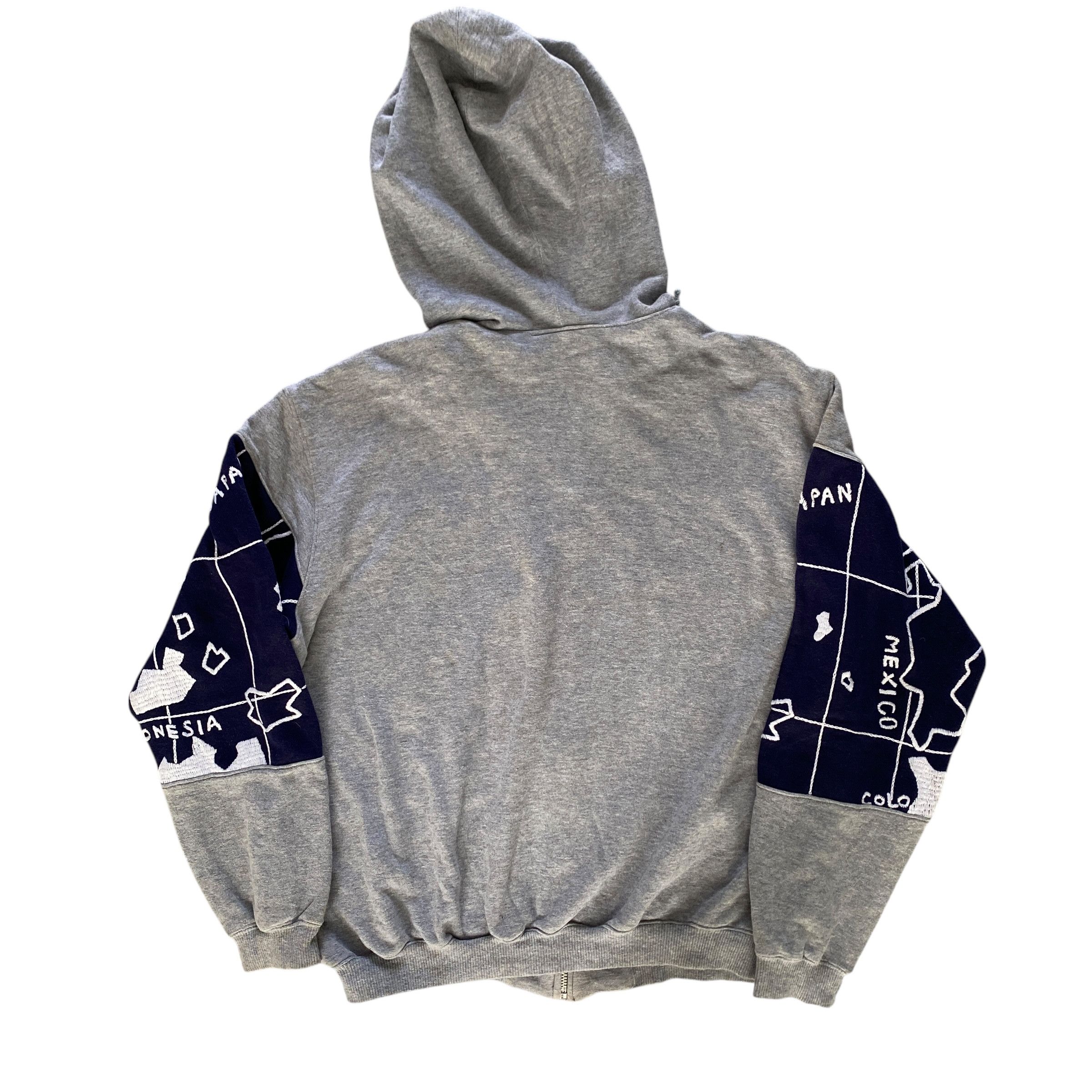 Hai Sporting Gear × Issey Miyake Vintage Hai Sporting Gear By Issey Miyake World Map Hoodie Size US M / EU 48-50 / 2 - 4 Thumbnail