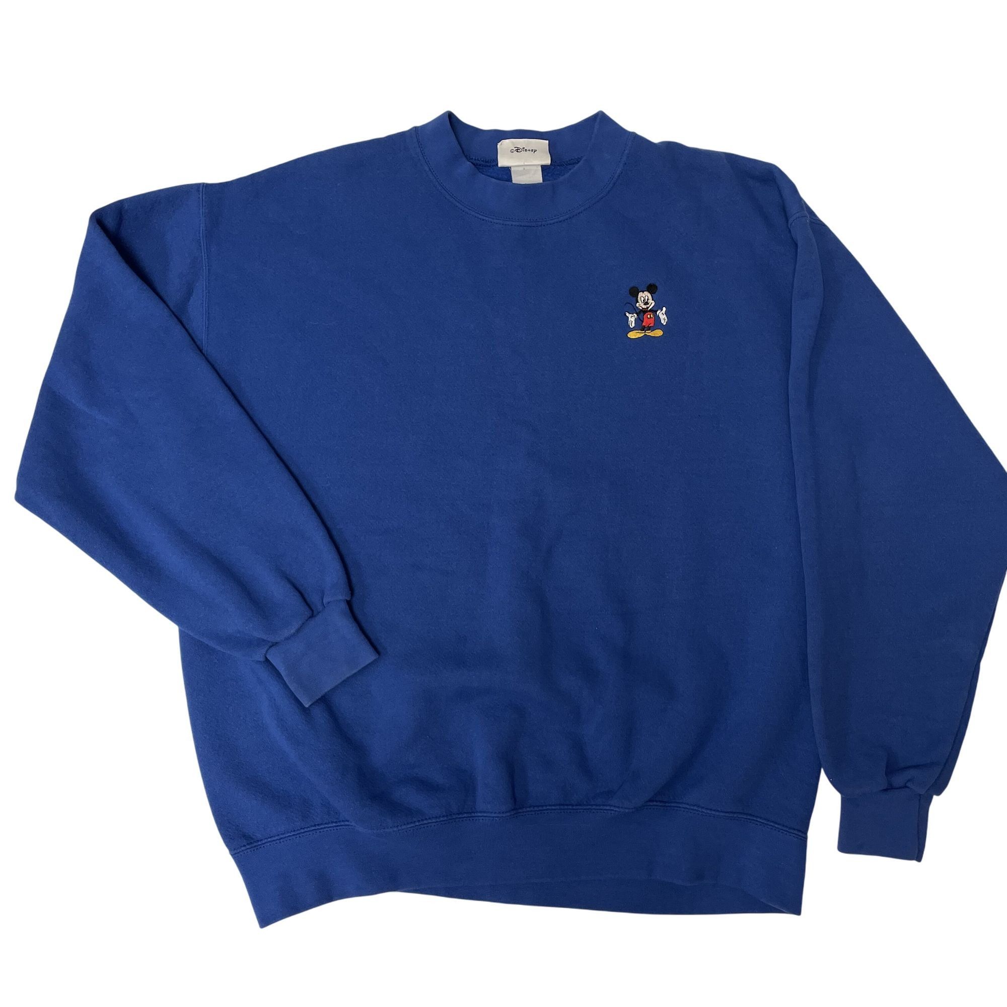 Disney Vtg Walt Disney World Royal Blue MICKEY MOUSE Sweatshirt Size US L / EU 52-54 / 3 - 2 Thumbnail