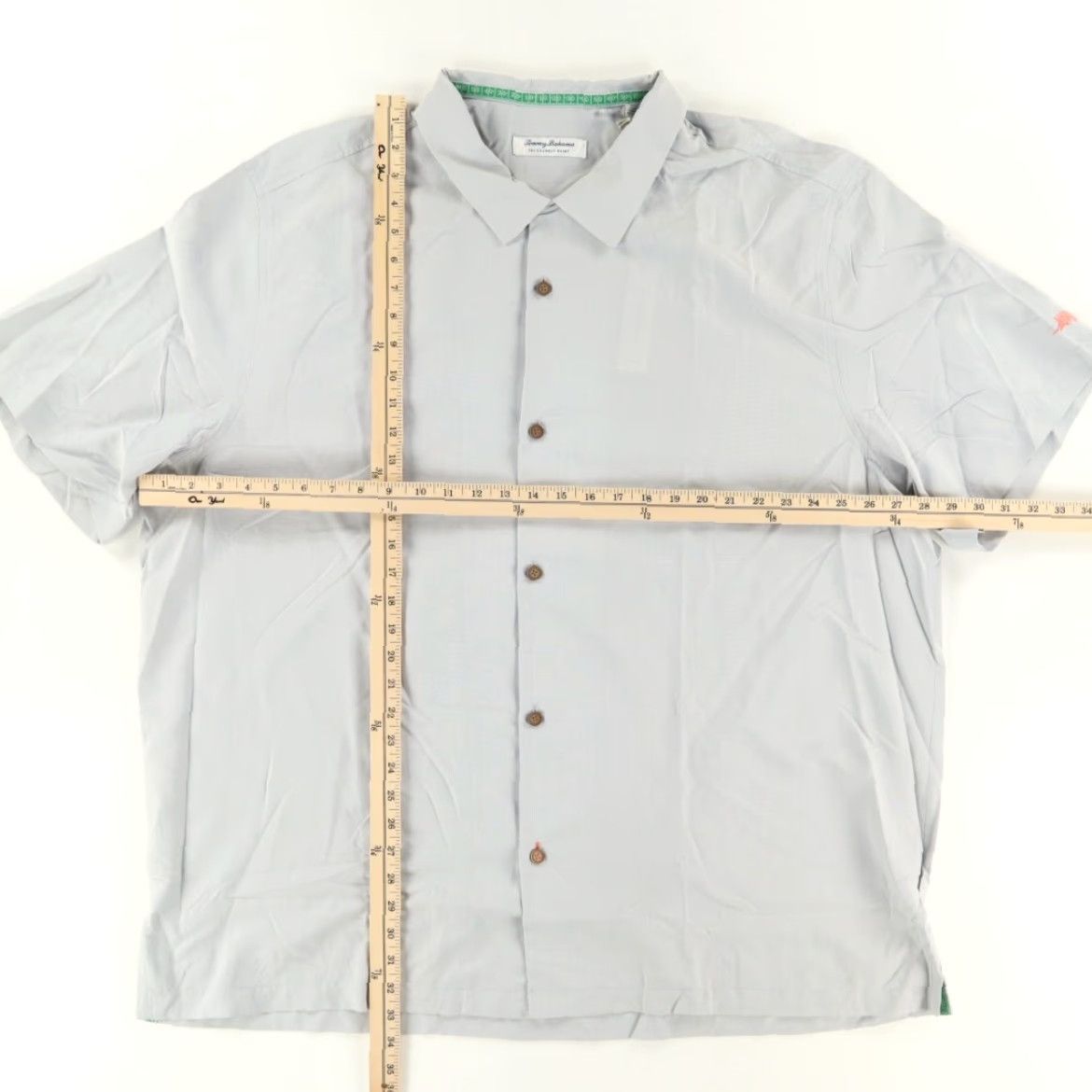 Tommy Bahama Tommy Bahama Shirt Gray Men 3XL Coconut Point Frondly Fan Football Button Up Shirt Adult Mens Size US XXL / EU 58 / 5 - 4 Thumbnail