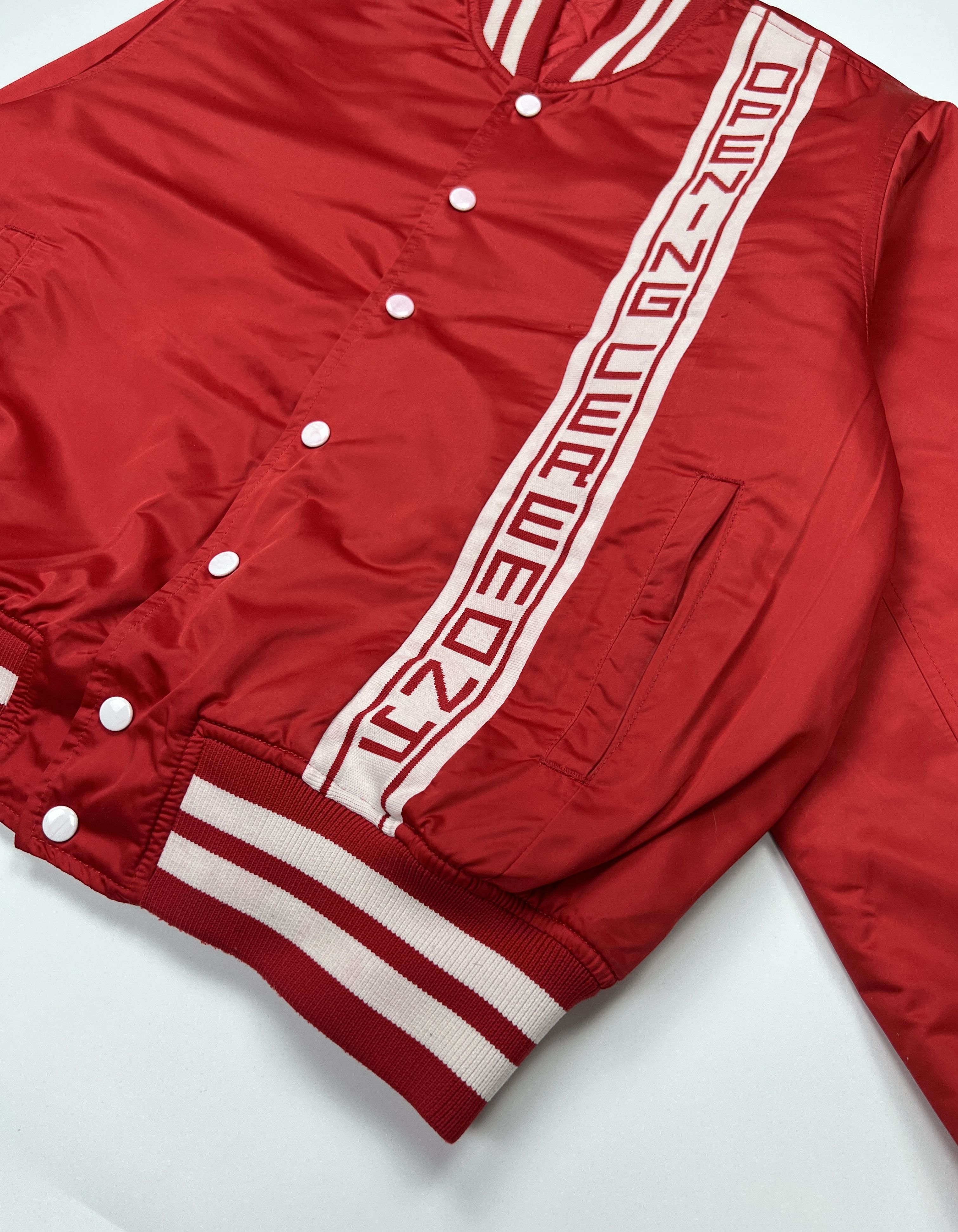 Opening Ceremony Opening Ceremony Red Nylon Bomber Jacket Spell Logo Size US M / EU 48-50 / 2 - 8 Thumbnail