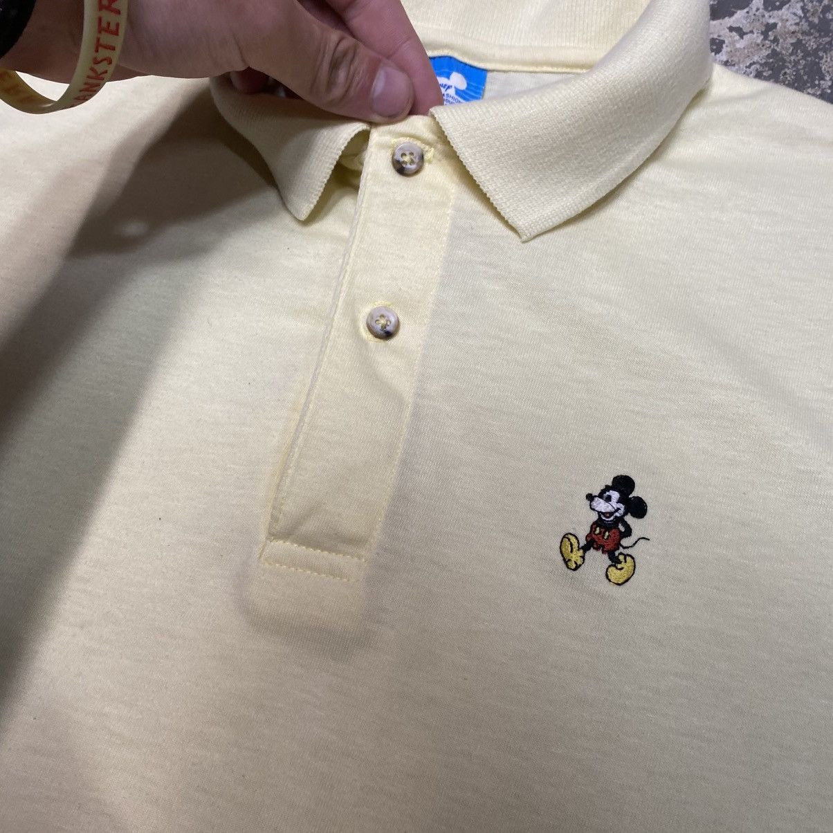 Mickey Mouse × Vintage Vintage Walt Disney Mickey Mouse 80s Polo Tshirt Size US XL / EU 56 / 4 - 10 Thumbnail