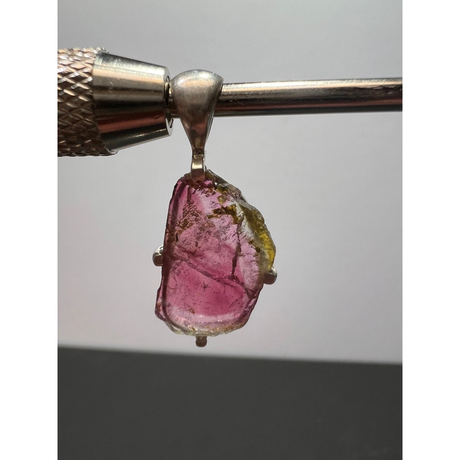 Other NEW Watermelon tourmaline sterling silver pendant 1.56 grams Size ONE SIZE - 9 Thumbnail