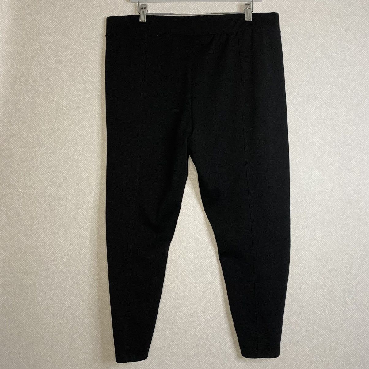 Apt. 9 Apt 9 Pull On Pants Womens Black Modern Fit Stretchy XL Size 37" - 3 Thumbnail
