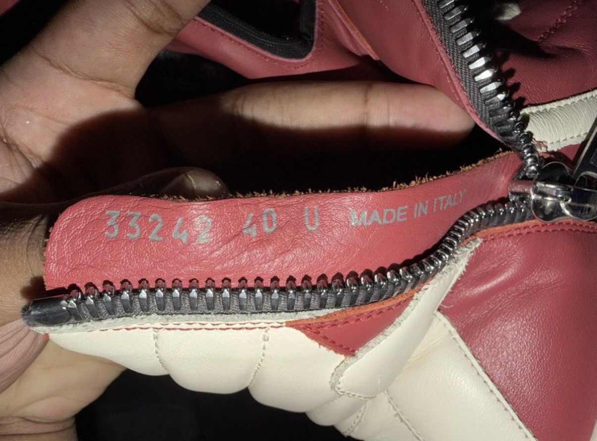 Rick Owens Rare red geobasket Size US 7 / EU 40 - 4 Thumbnail